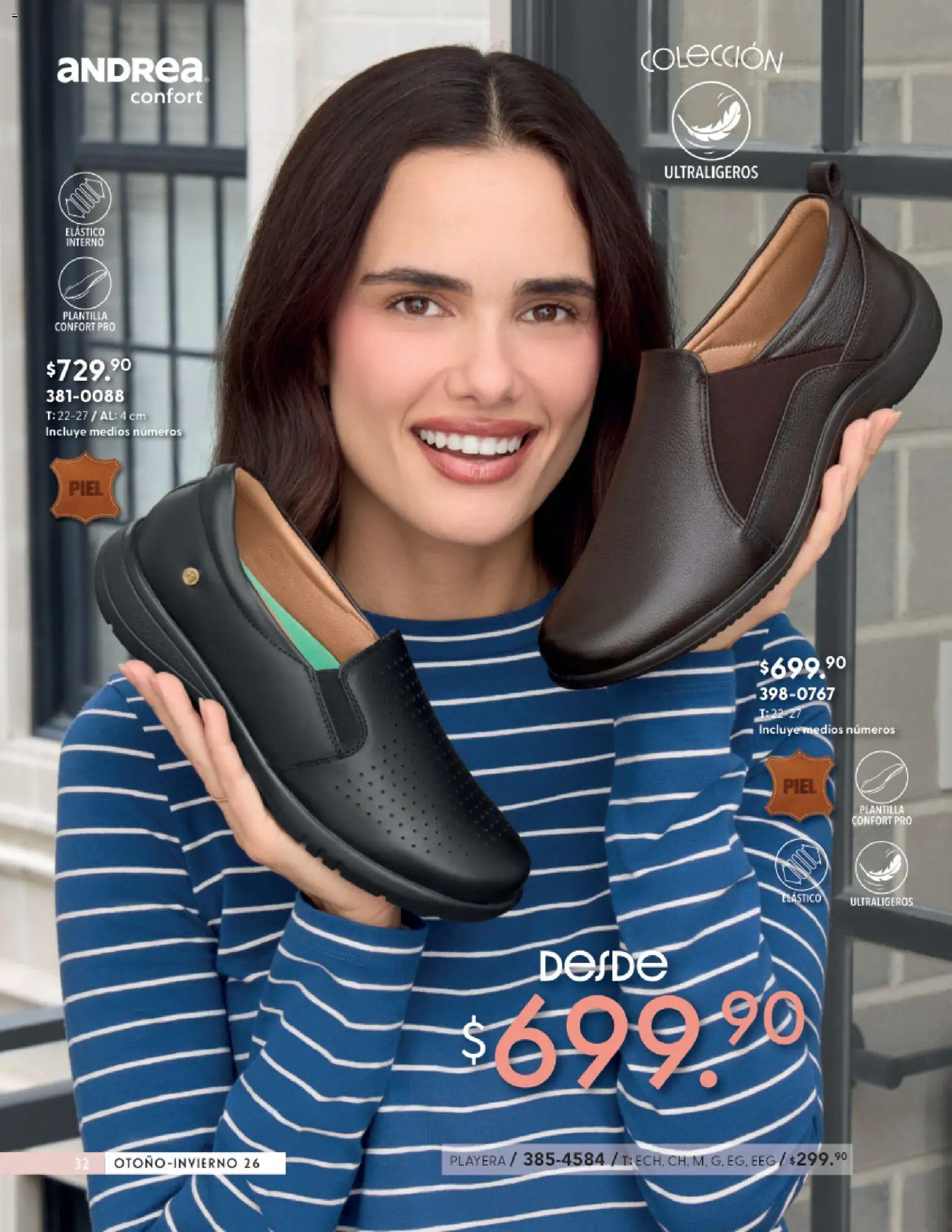 Nuevas ofertas de Andrea válidas en toda la República Mexicana desde el 23/08/2026. ¡Encuentra las mejores ofertas en Andrea catálogo Calzado Confort! | Página: 32