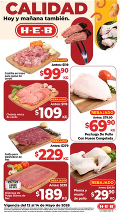 Vista previa de H-E-B folleto Ofertas, nuevo folleto de la tienda, válido en México a partir del 12.05.2026