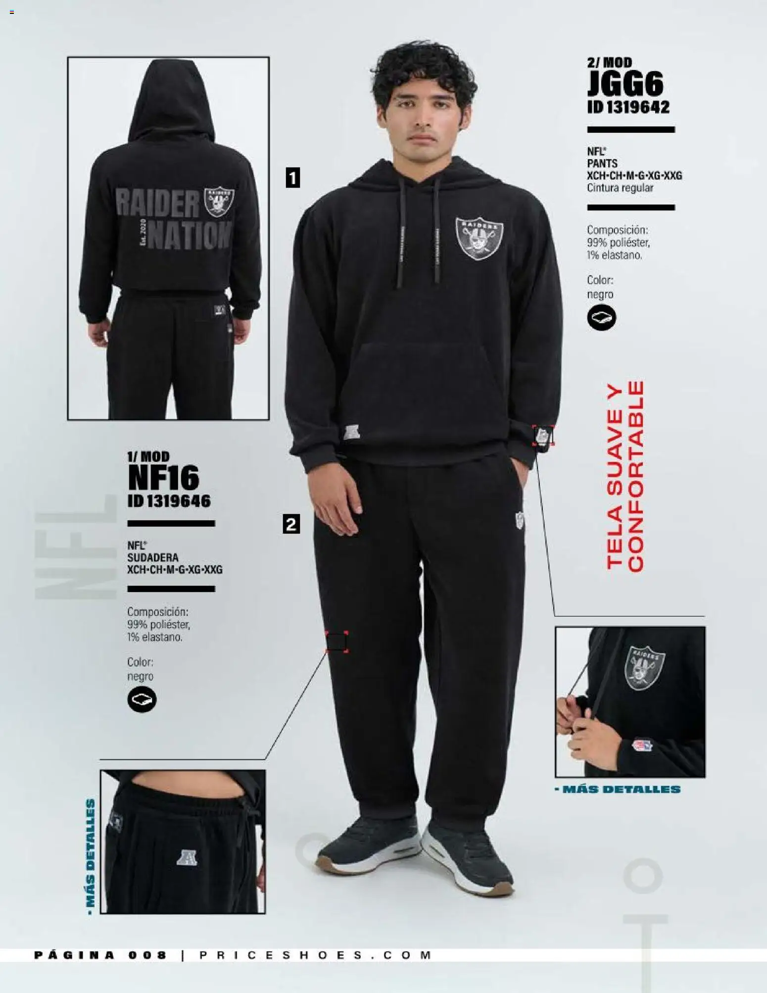 Nuevas ofertas de Price Shoes válidas en toda la República Mexicana desde el 01/09/2026. ¡Encuentra las mejores ofertas en Price Shoes catálogo NFL! | Página: 8 | Productos: Sudadera, Pants