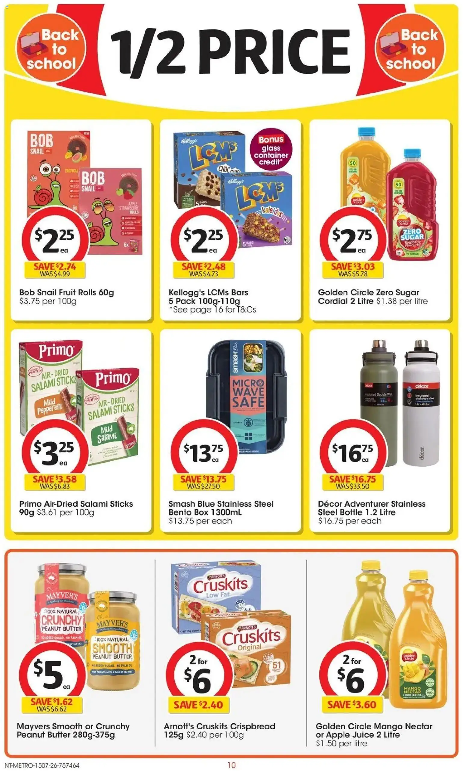 Coles catalogue - valid from 15/07/2026 | Page: 10 | Products: Butter, Salami, Mango, Safe