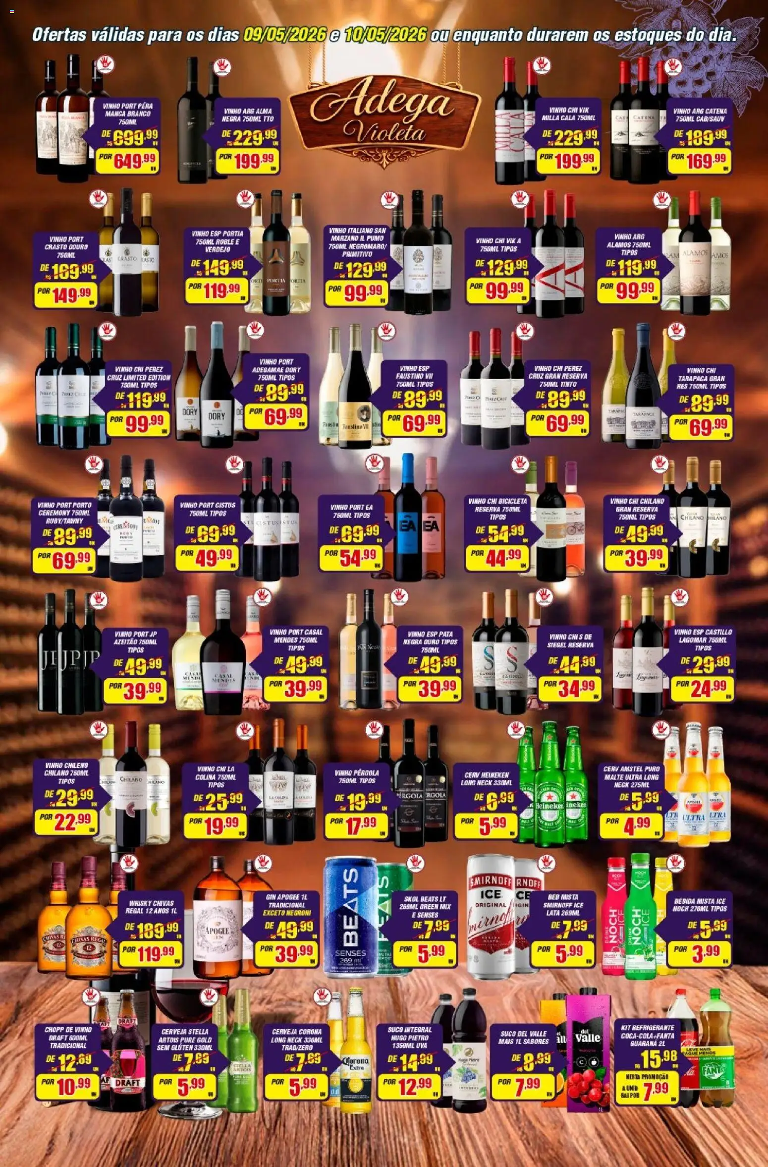 Violeta Supermercados Folheto - válido de 01.05.2026 | Página: 4 | Produtos: Pera, Bicicleta, Suco, Cerveja