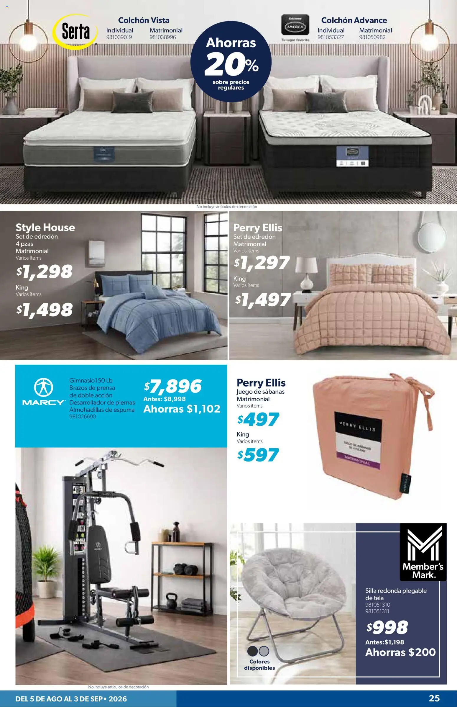 Nuevas ofertas de Sam's Club válidas en toda la República Mexicana desde el 05/08/2026. ¡Encuentra las mejores ofertas en Sam's Club catálogo! | Página: 25