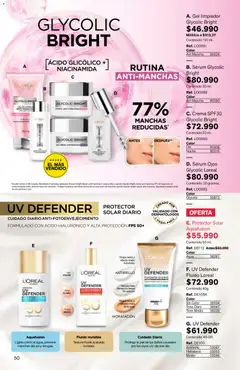 Leonisa catálogo aniversario leonisa -  Vista previa de la revista de la tienda Leonisa valido desde el 25/06/2026 | Página: 50 | Productos: Crema, Serum, Sobre, Protector solar