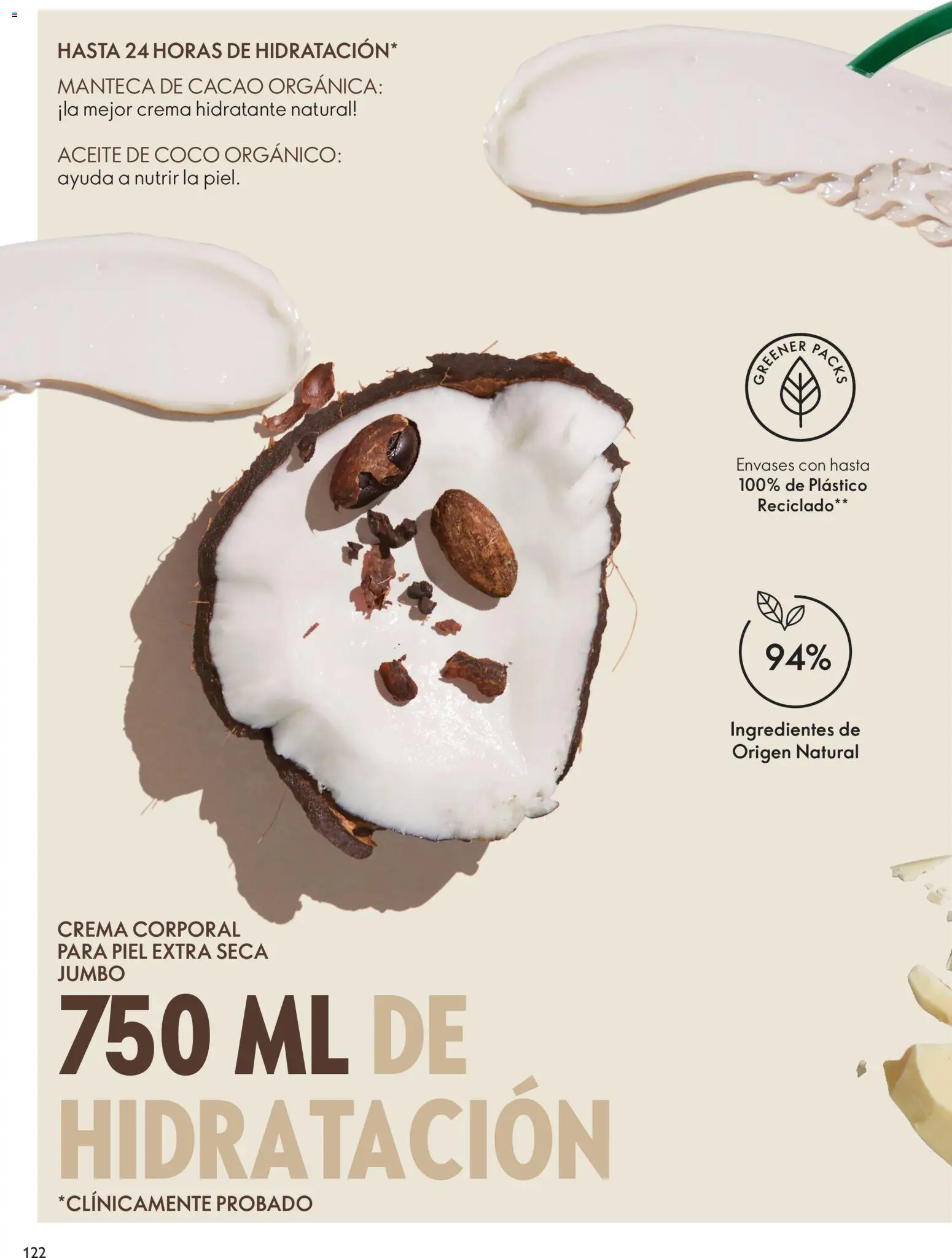 Oriflame revista - valida desde el 20/06/2026 | Página: 122 | Productos: Crema, Coco, Manteca, Aceite