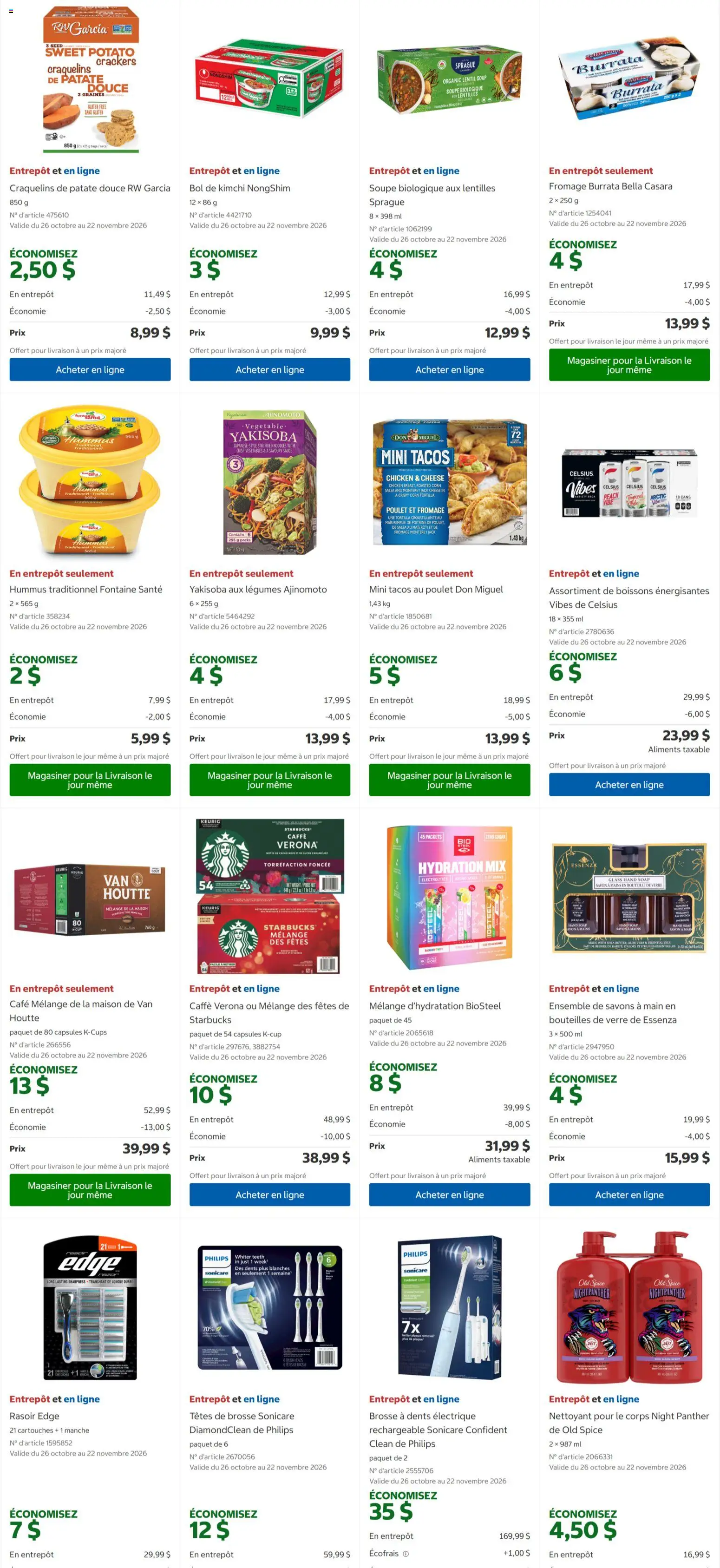 Costco flyer valid from Oct 26, 2026 | Page: 6