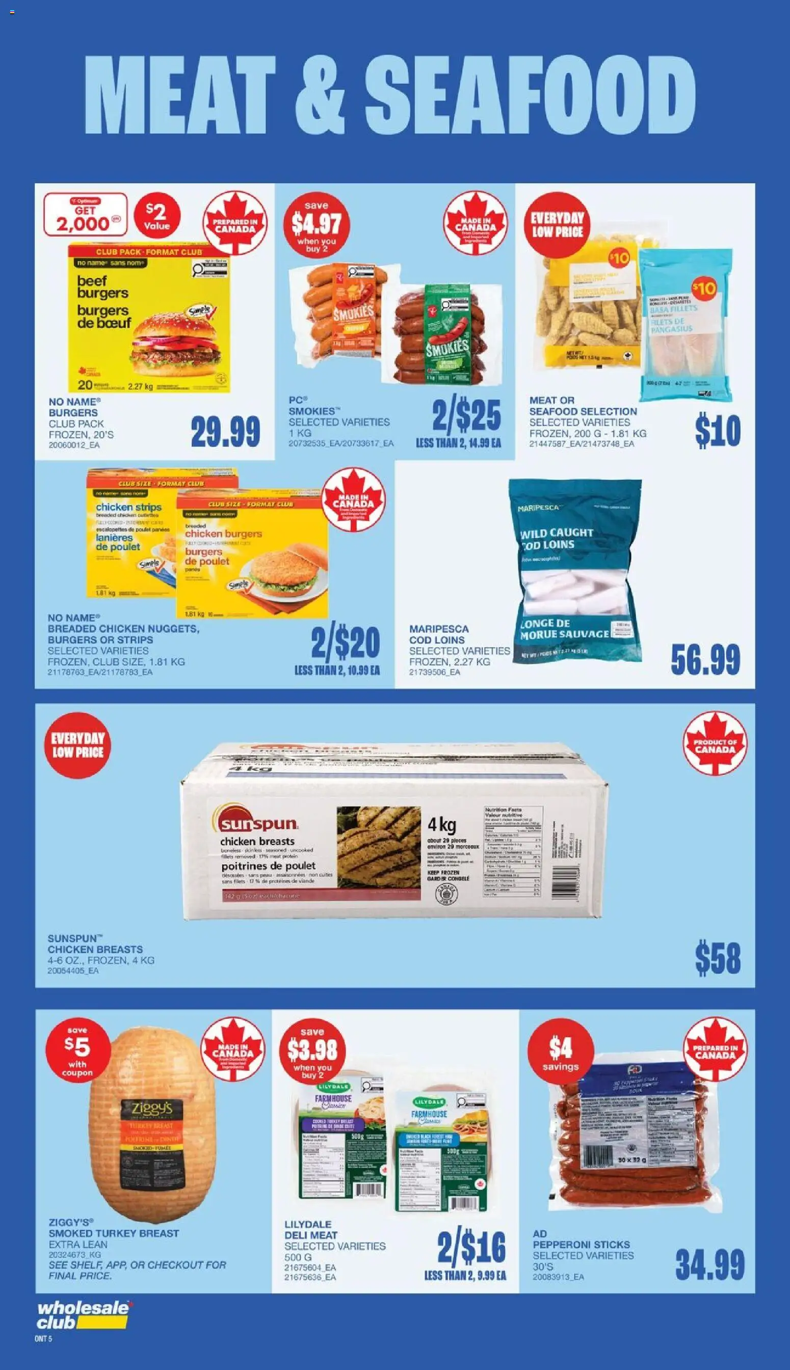 Wholesale Club flyer valid from Oct 1, 2026 | Page: 13 | Products: Turkey, Strips, Pants, Chicken