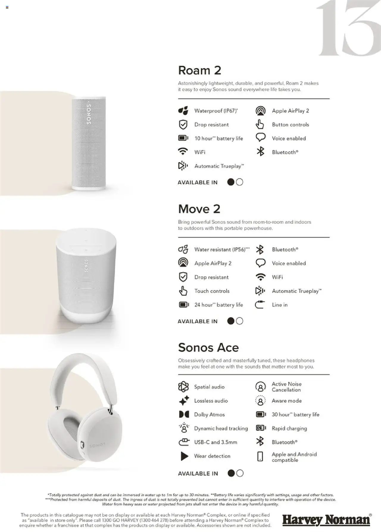 Harvey Norman catalogue - valid from 27.09.2025 | Page: 13 | Products: Water, Accessories, Audio, Headphones