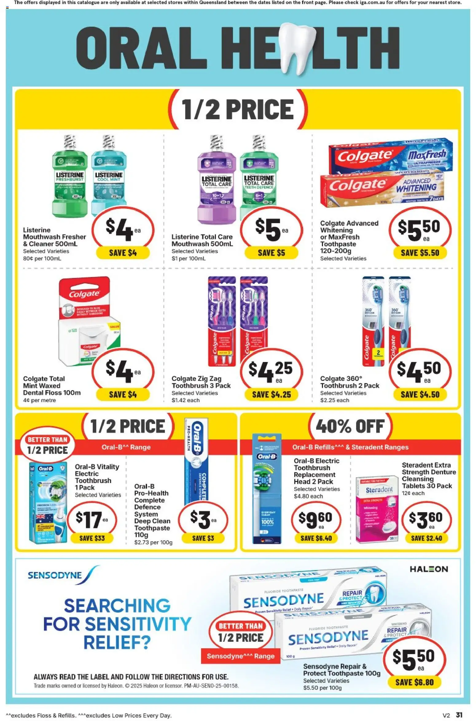 IGA catalogue - valid from 22/07/2026 | Page: 27 | Products: Cleaner, Mouthwash, Toothbrush, Electric toothbrush