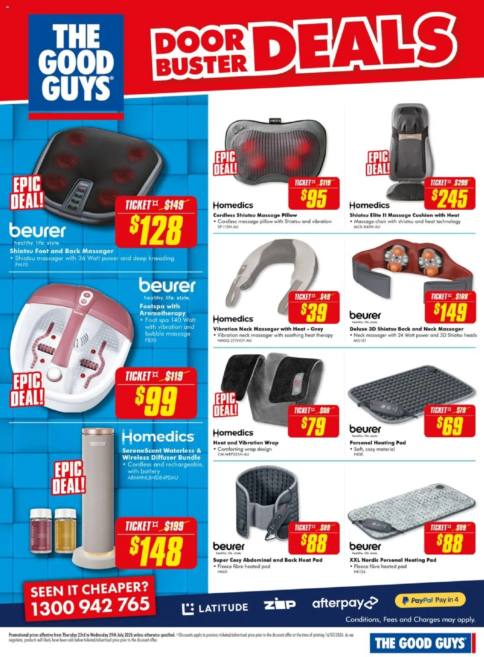 The Good Guys catalogue - valid from 23/07/2026 | Page: 22 | Products: Chair, Door, Battery, Pillow