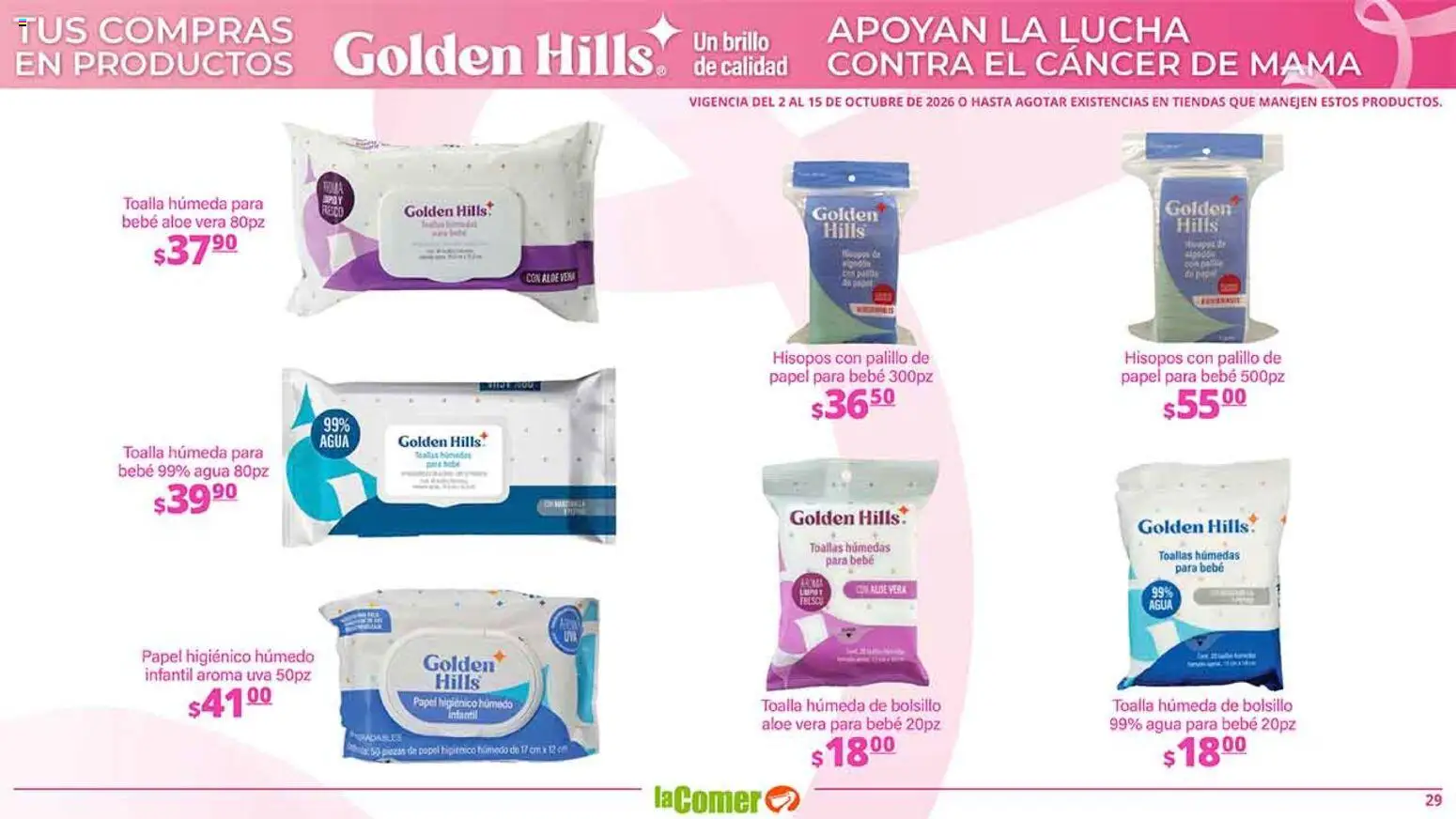 Nuevas ofertas de La Comer válidas en toda la República Mexicana desde el 02/10/2026. ¡Encuentra las mejores ofertas en La Comer folleto es la tienda rosa! | Página: 29