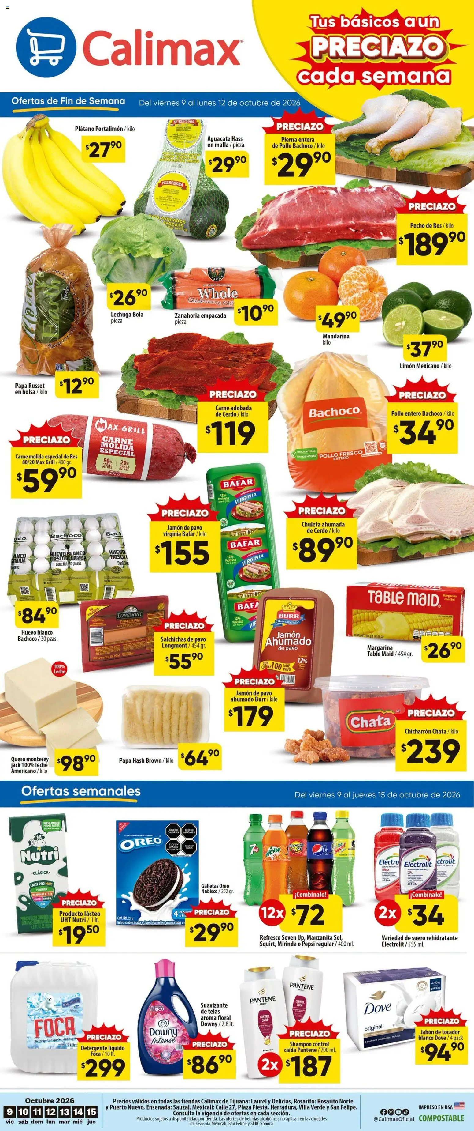 Nuevas ofertas de Calimax válidas en toda la República Mexicana desde el 09/10/2026. ¡Encuentra las mejores ofertas en Calimax folleto! | Página: 1