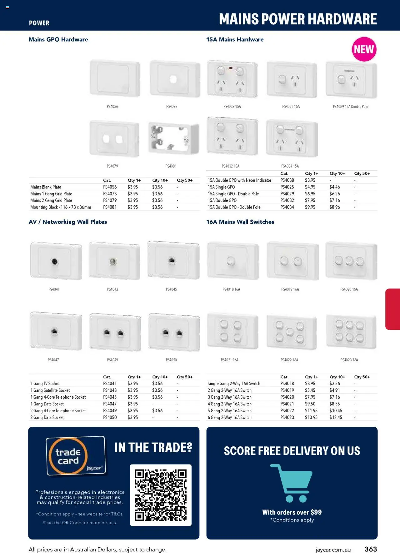 Jaycar catalogue - valid from 09/07/2025 | Page: 363 | Products: Socket, Tv, Satellite