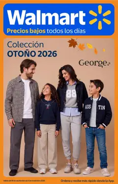 Vista previa de Walmart folleto Colección otoño 2026, nuevo folleto de la tienda, válido en México a partir del 18/09/2026