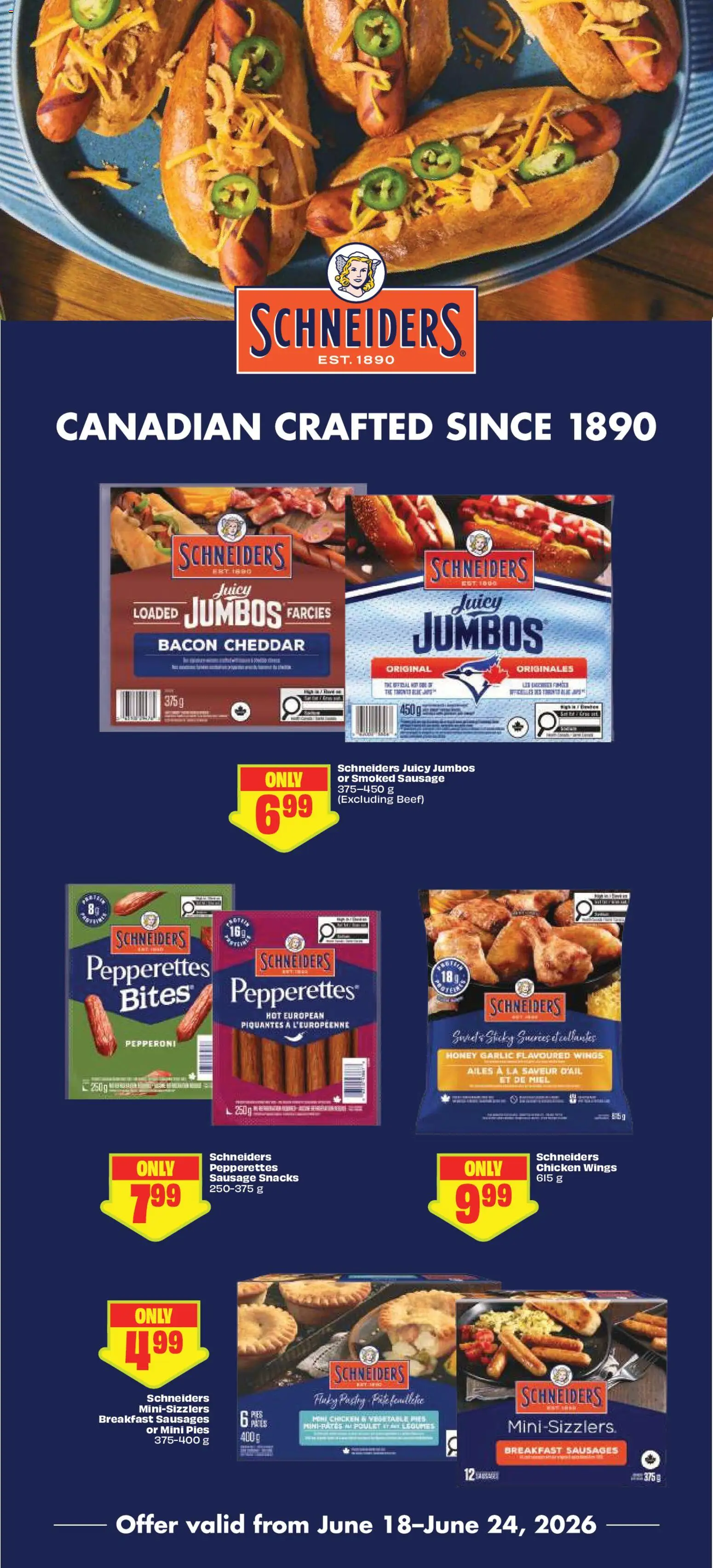 FreshCo flyer valid from 18.06.2026 | Page: 14 | Products: Beef, Chicken wings, Chicken