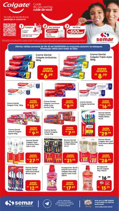 Semar Supermercado ofertas Colgate - Pré-Visualização do folheto da loja Semar Supermercado, válido de 19/09/2026
