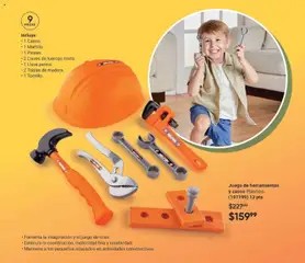 Vista previa de Juego de herramientas y casco Plástico., Plastic tool set with helmet., nuevo folleto de la tienda, válido en México a partir del 08.05.2026 | Página: 173 | Productos: Juego, Llave