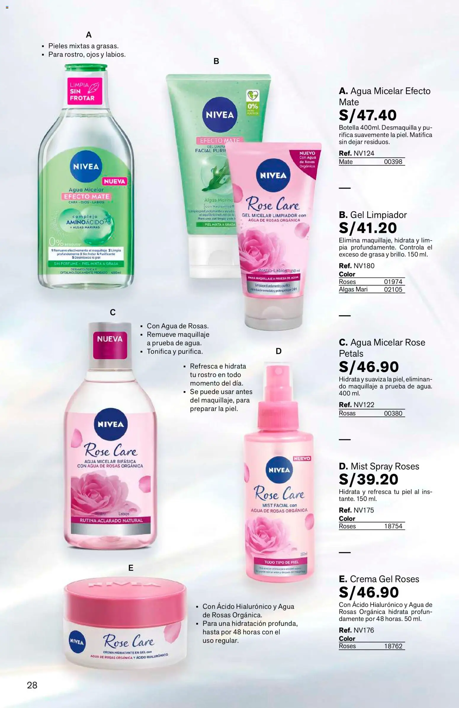 Catálogo Leonisa válido desde 04/08/2026 | Página: 28 | Productos: Crema, Perfume, Maquillaje