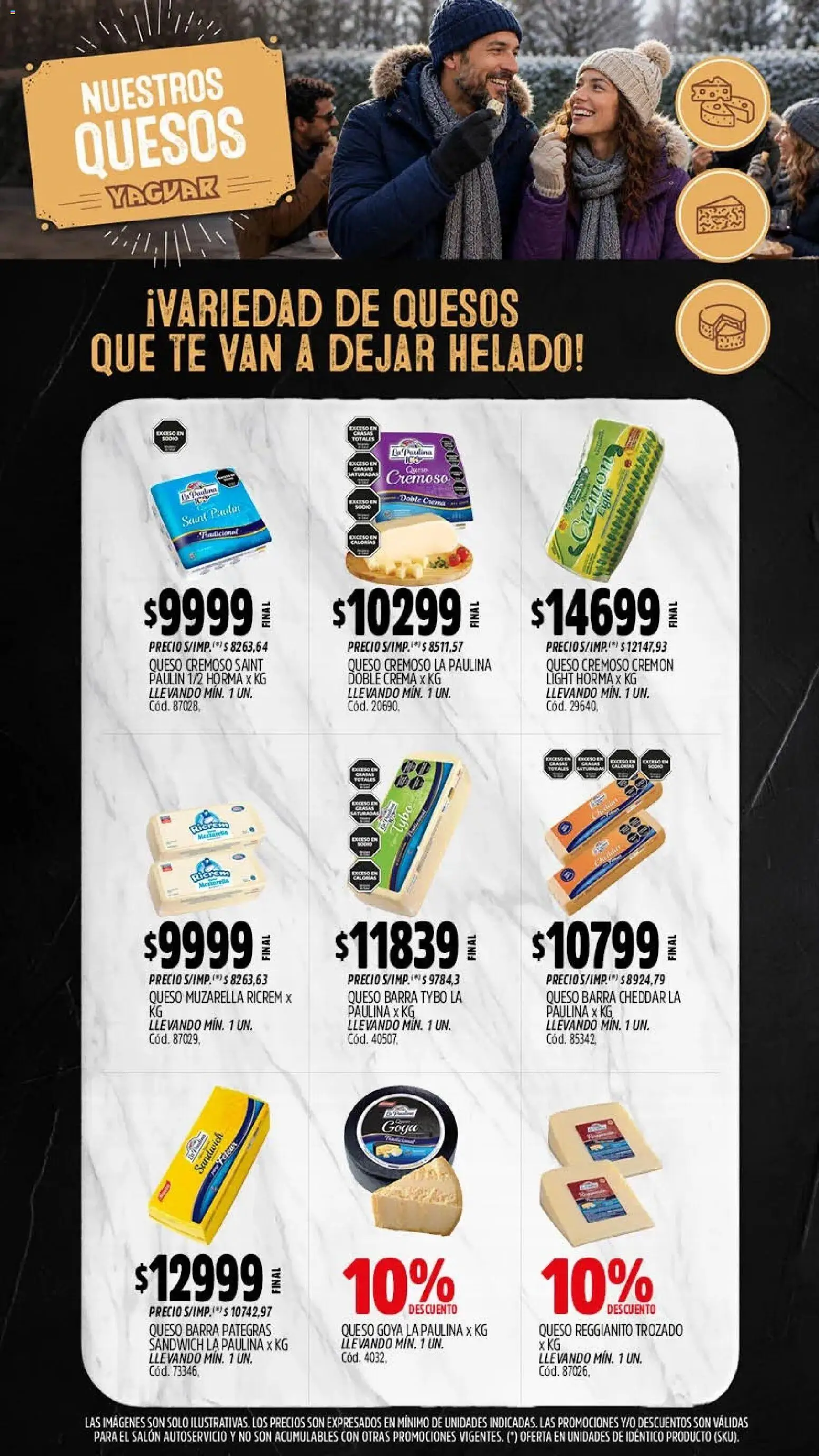 Yaguar - Oferta Semanal Neuquen │ válido desde el 27/07/2026 | Página: 8 | Productos: Helado, Queso, Té, Crema