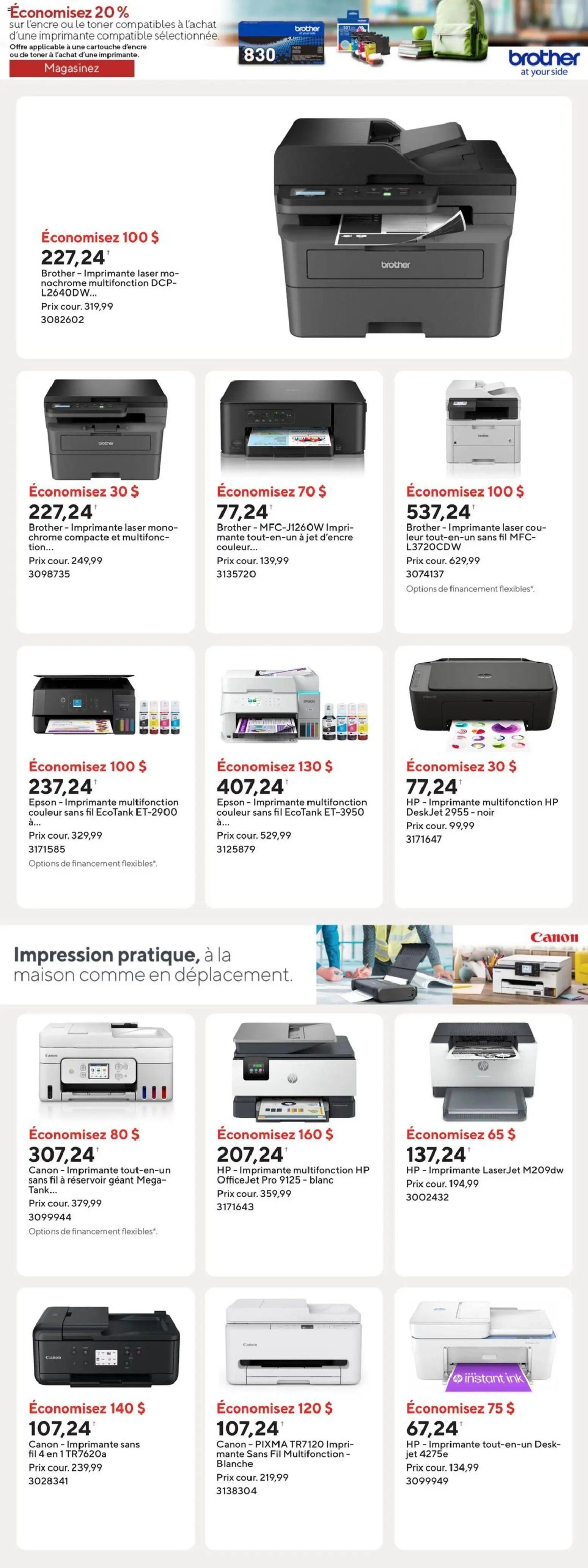 Staples flyer valid from Sep 25, 2026 | Page: 8 | Products: Toner