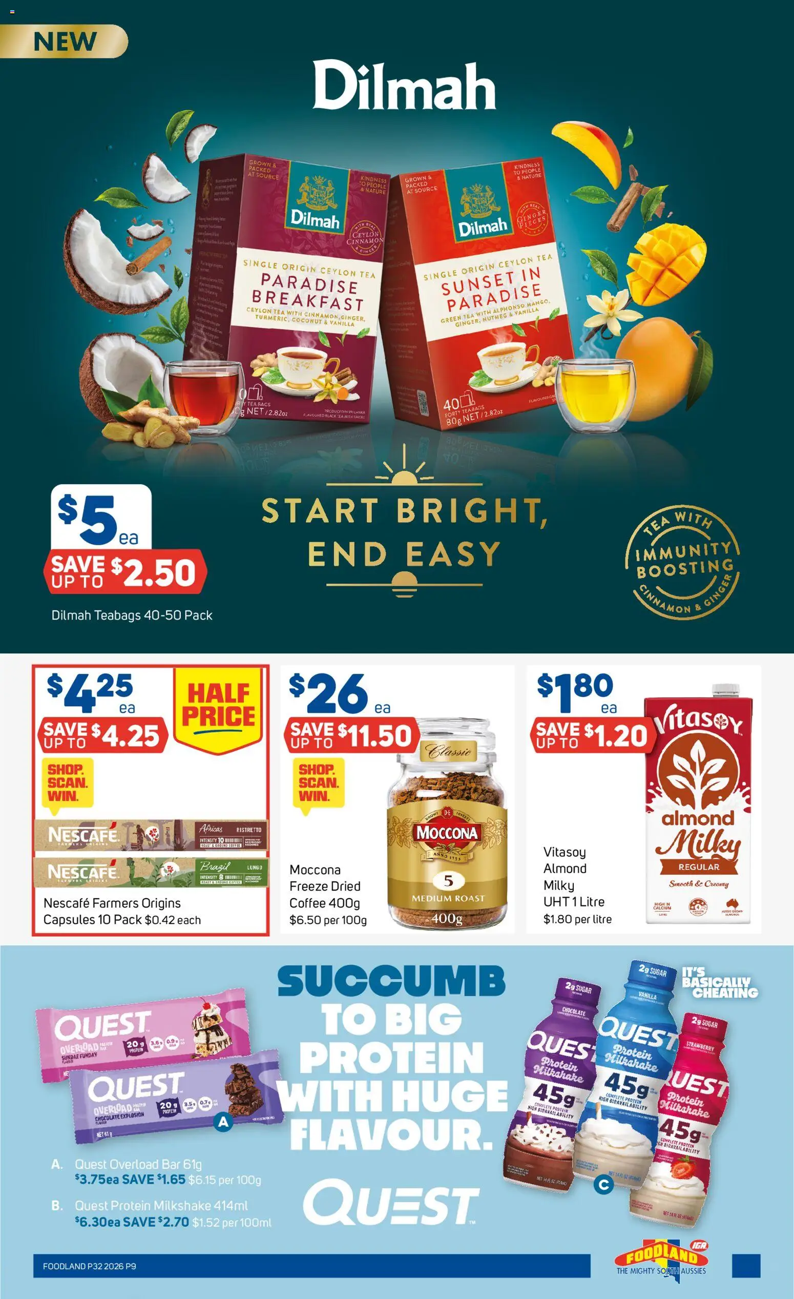Foodland catalogue - valid from 05/08/2026 | Page: 9 | Products: Chocolate, Sugar, Moccona, Nescafe