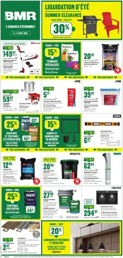 Preview of BMR weekly flyer / circulaire from shop BMR valid from Aug 6, 2026