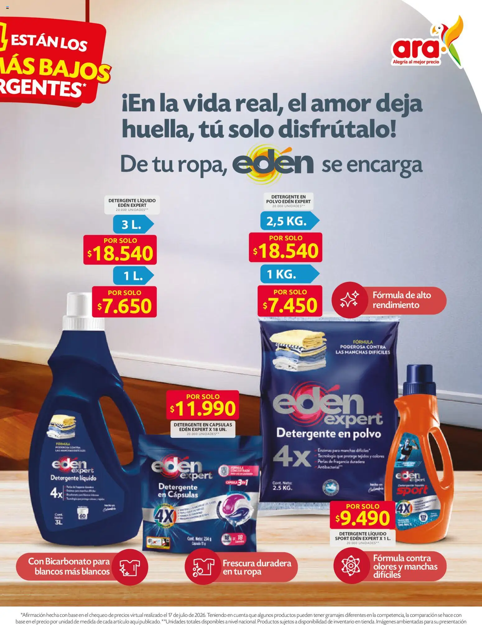 Ara revista - valida desde el 30/07/2026 | Página: 9 | Productos: Fragancia, Polvo, Detergente, Ropa