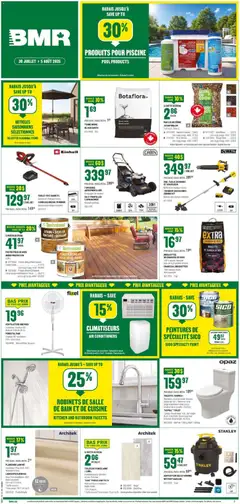 Preview of BMR weekly flyer / circulaire from shop BMR valid from Jul 30, 2026