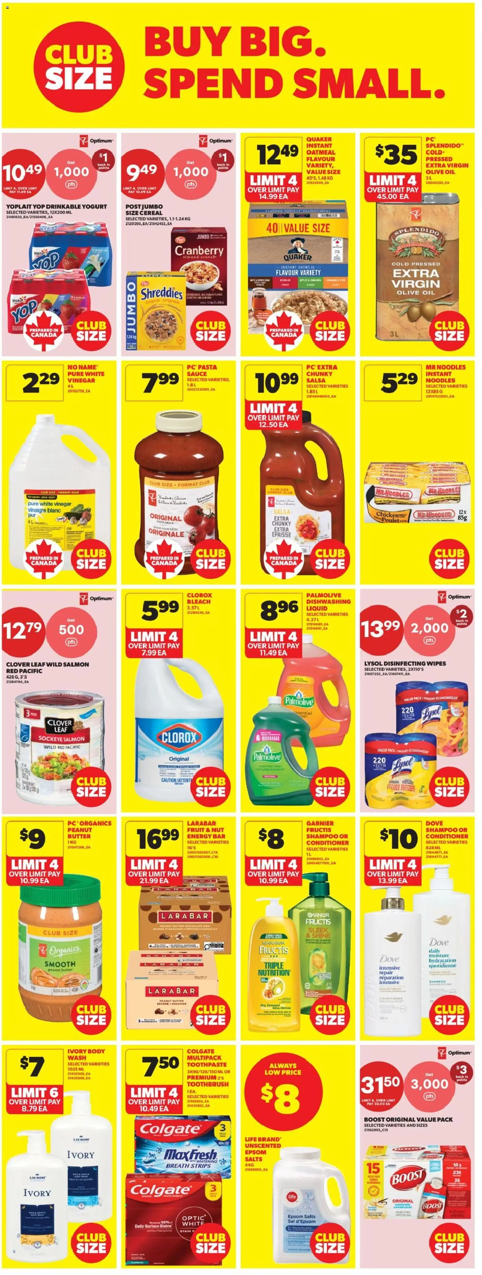 Real Canadian Superstore flyer valid from 14.05.2026 | Page: 34 | Products: Noodles, Shampoo, Toothpaste, Yogurt