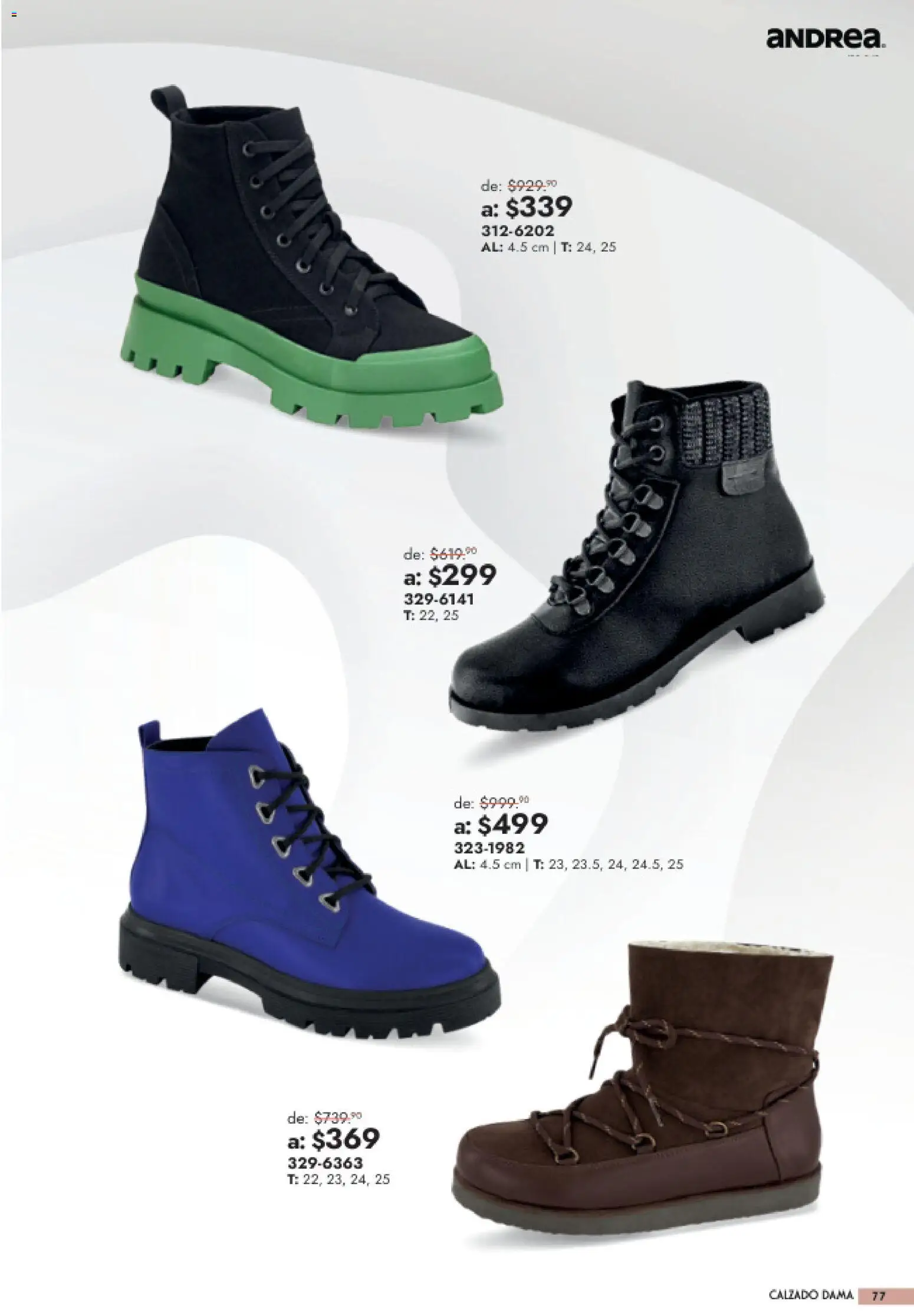 Nuevas ofertas de Andrea válidas en toda la República Mexicana desde el 26/07/2026. ¡Encuentra las mejores ofertas en Andrea catálogo Outlet! | Página: 77
