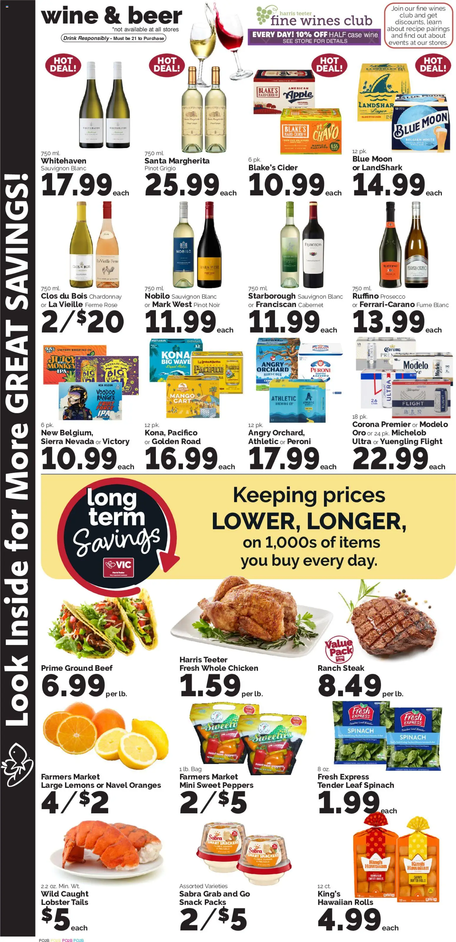 Harris Teeter Weekly Ad - NC - valid from 17.06.2026 | Page: 11 | Products: Cider, Peppers, Spinach, Mango