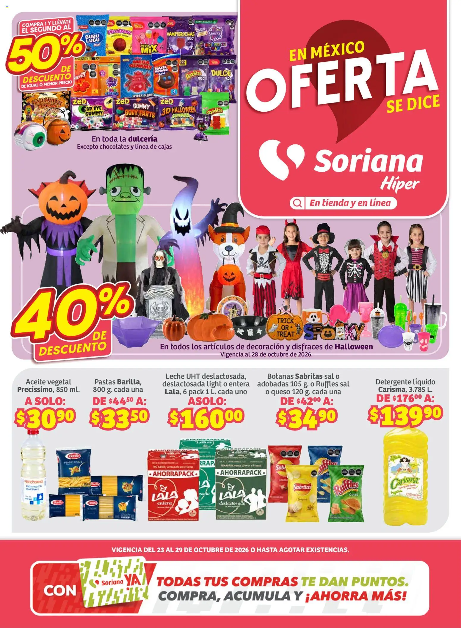 Nuevas ofertas de Soriana válidas en toda la República Mexicana desde el 23/10/2026. ¡Encuentra las mejores ofertas en Soriana folleto! | Página: 1