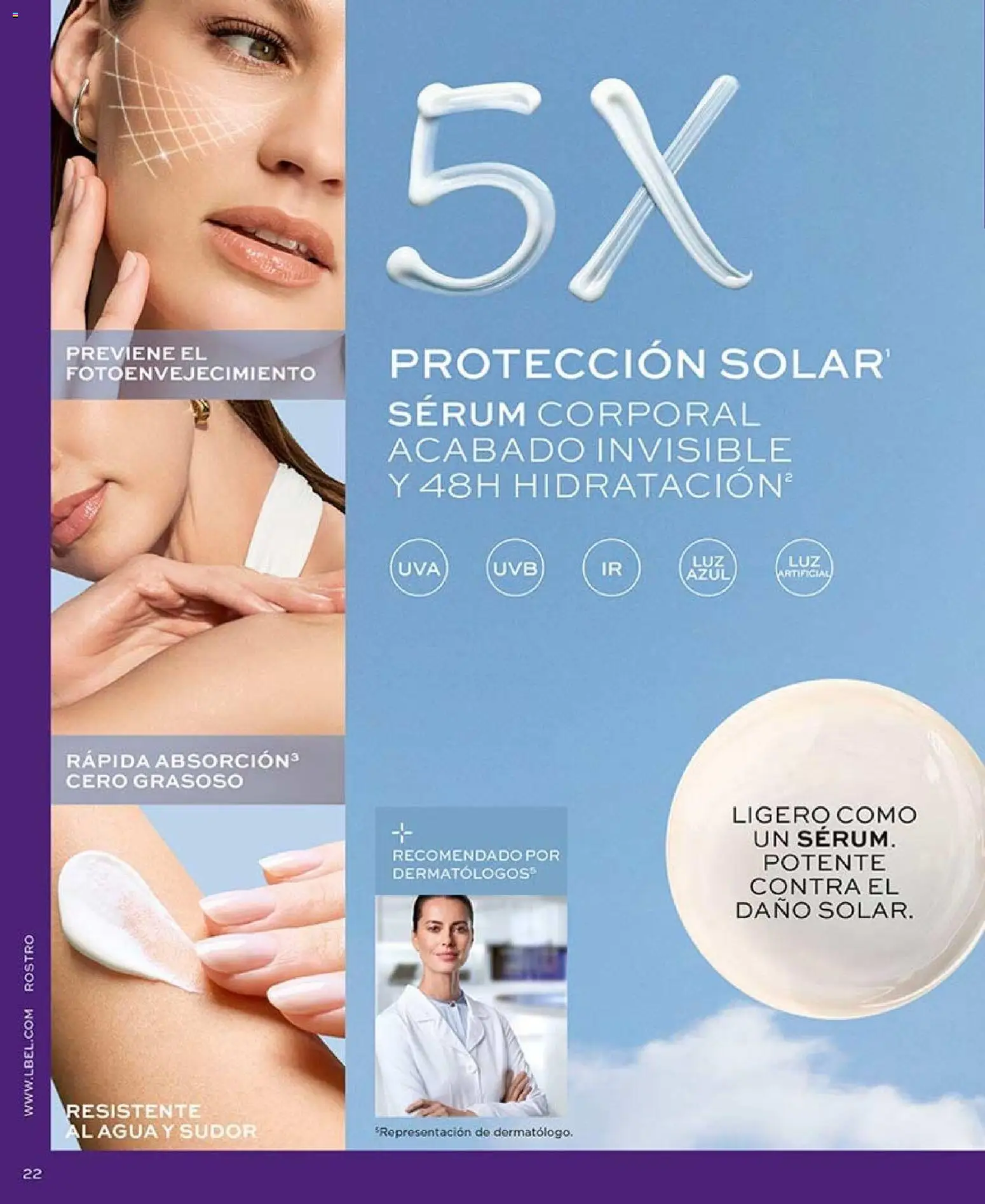 Catálogo L'Bel Campaña 15 │ válido desde el 06.09.2026 | Página: 22 | Productos: Agua, Serum