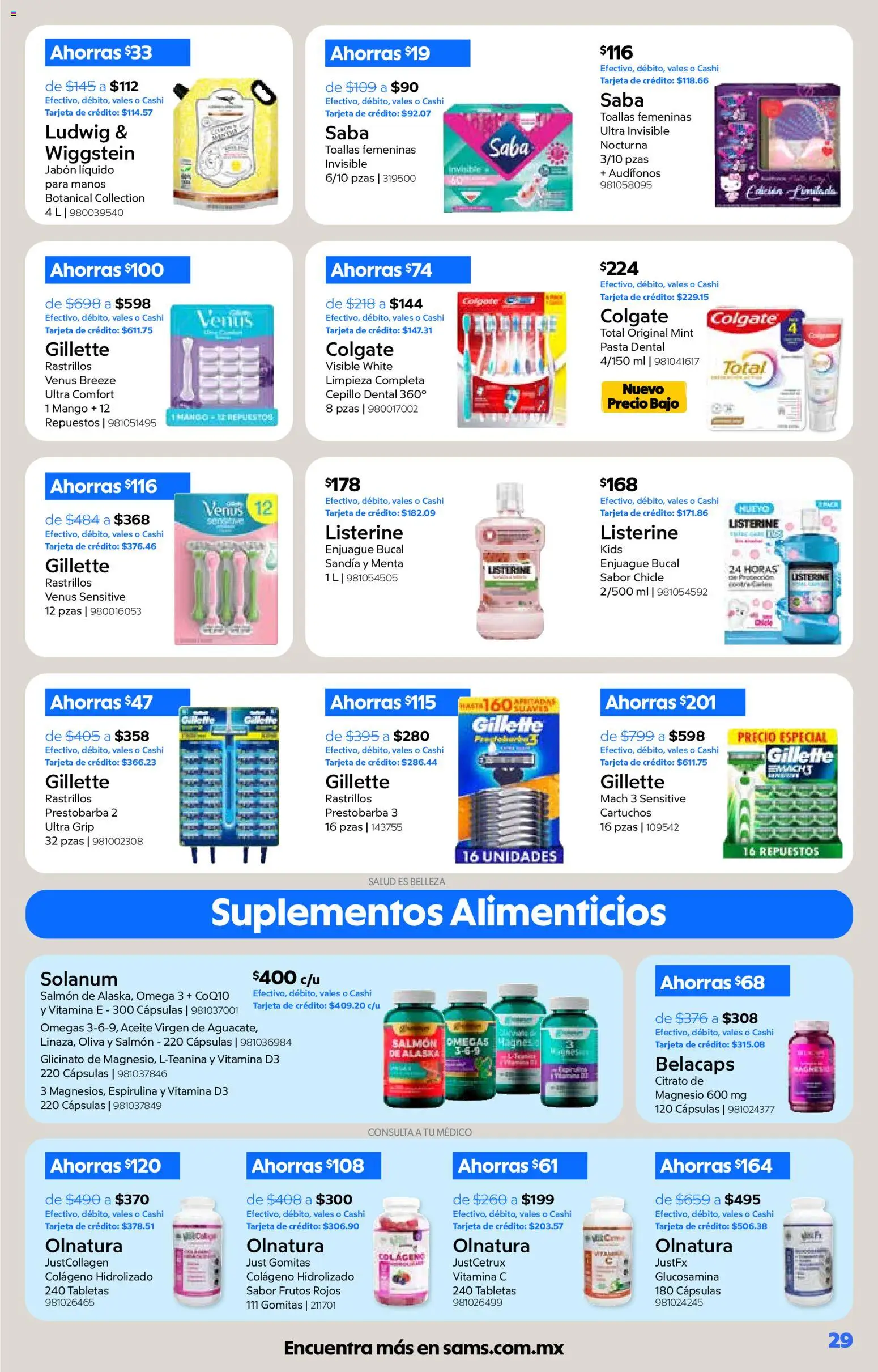 Nuevas ofertas de Sam's Club válidas en toda la República Mexicana desde el 01/10/2026. ¡Encuentra las mejores ofertas en Sam's Club catálogo! | Página: 29