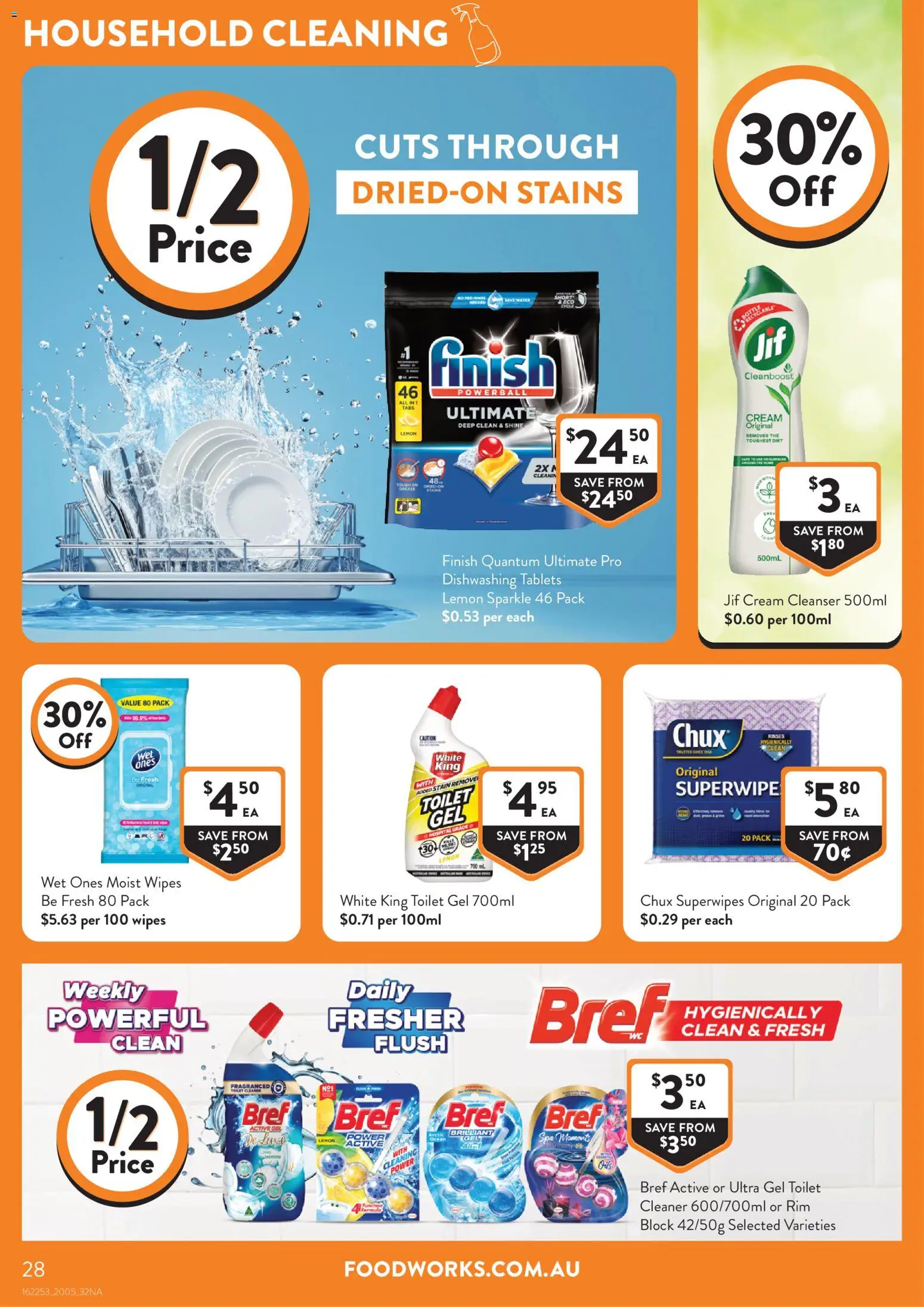 Foodworks catalogue - valid from 20.05.2026 | Page: 28 | Products: Household, Cleaner, Lemon, Tablets