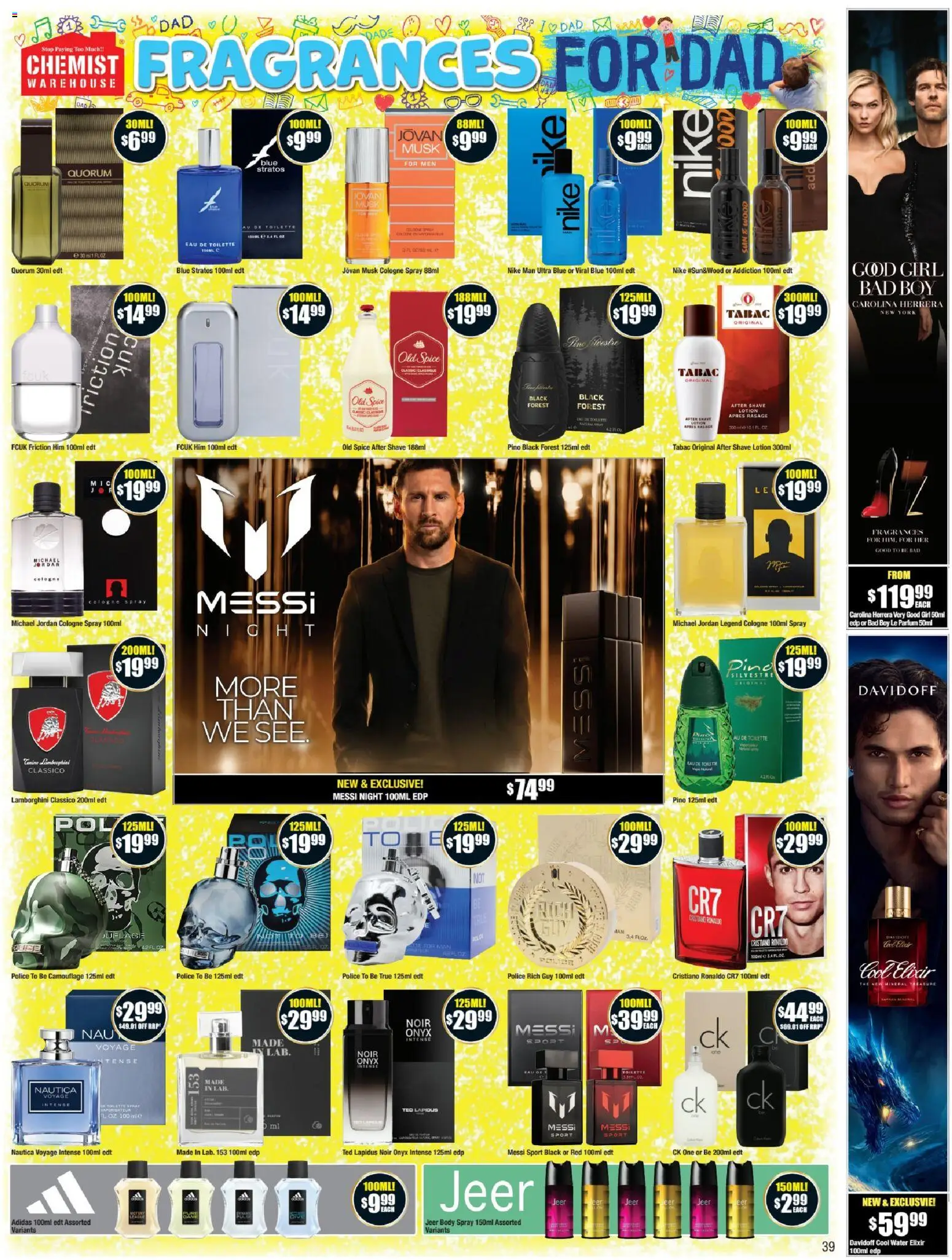 Chemist Warehouse catalogue - valid from 20/08/2026 | Page: 39 | Products: Lotion, Wood, Water, Cologne