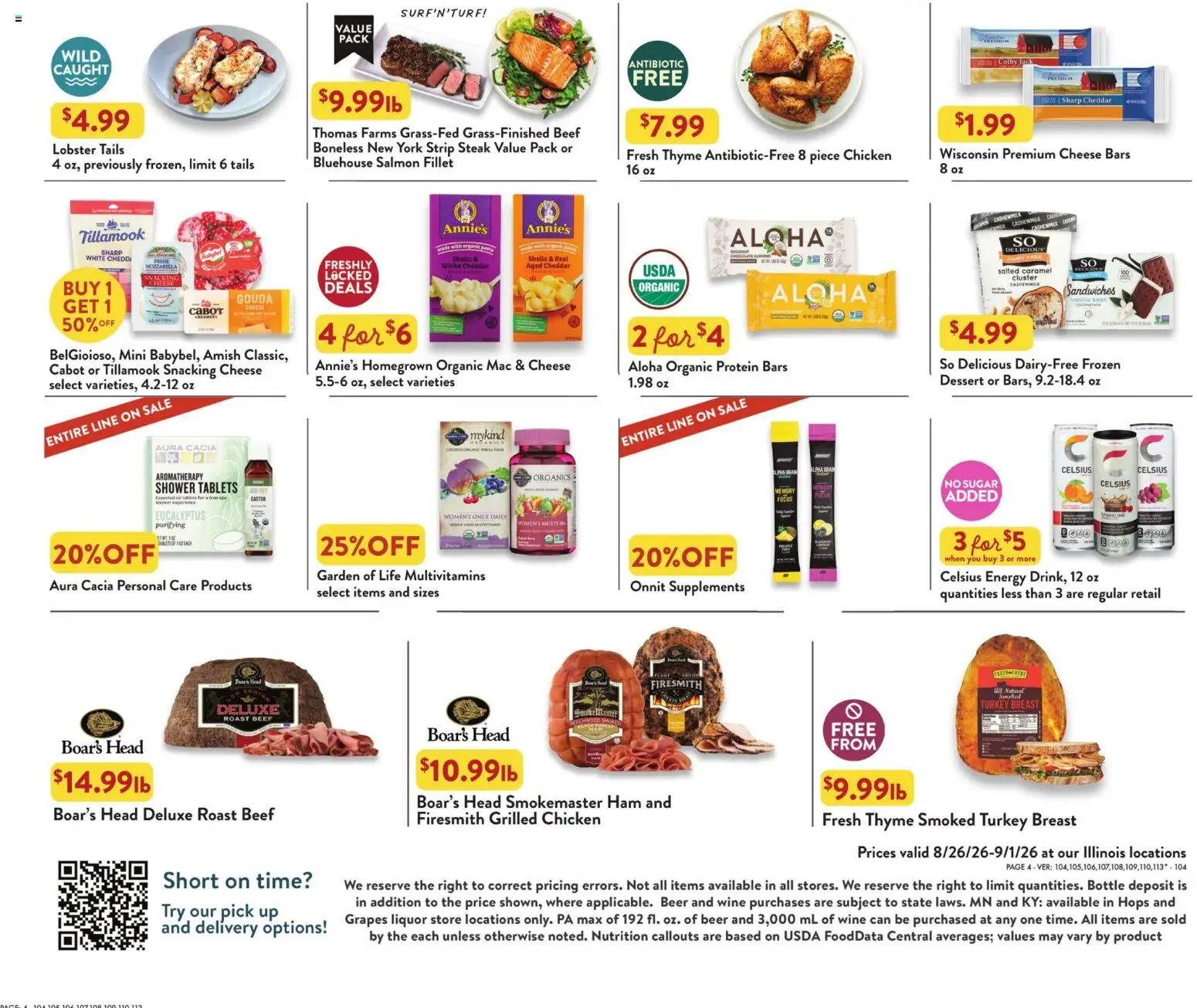 Fresh Thyme Weekly Ad - valid from 08/26/2026 | Page: 6 | Products: Ham, Beef, Sugar, Vanilla bean