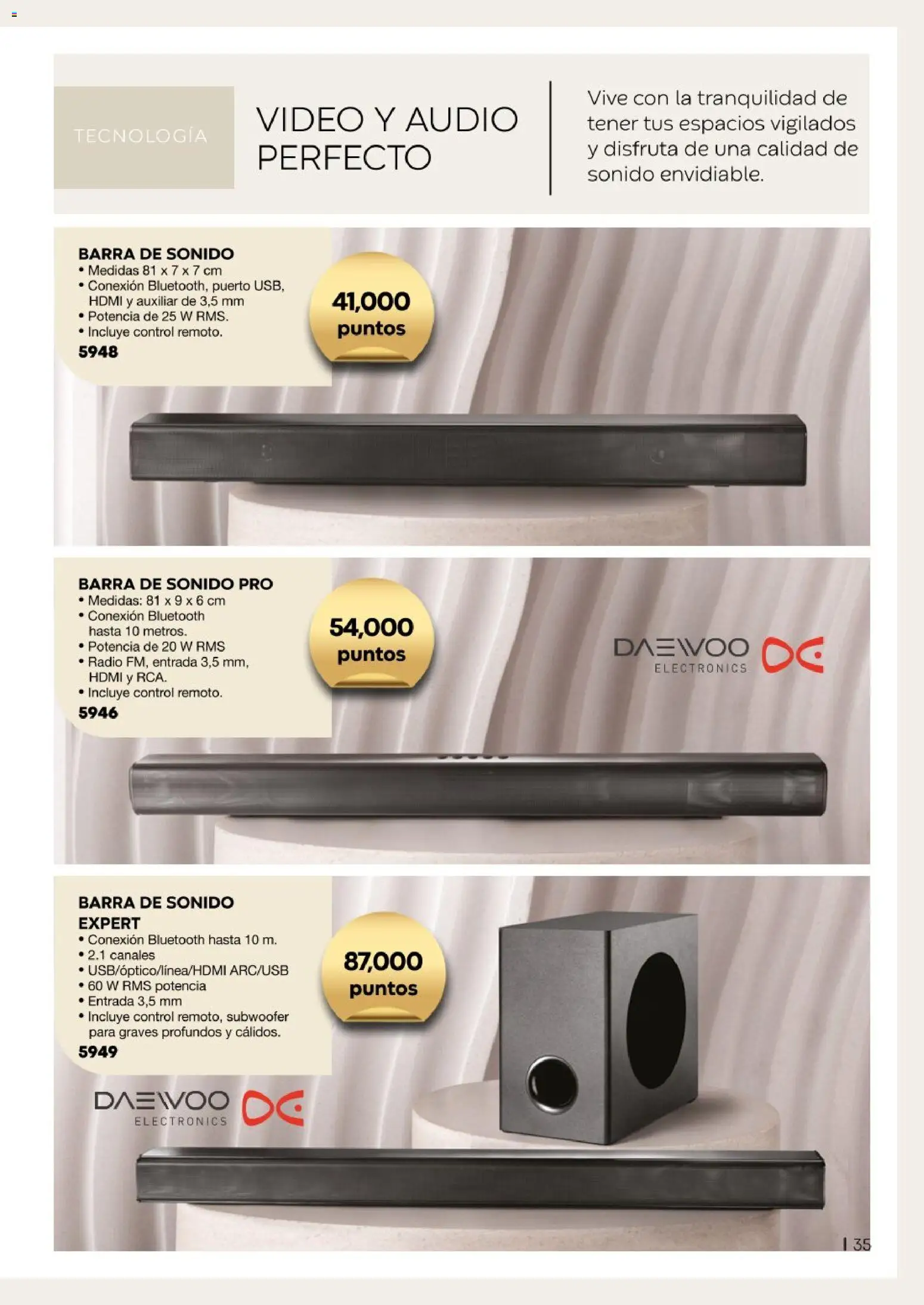 Nuevas ofertas de Fuller válidas en toda la República Mexicana desde el 15/06/2026. ¡Encuentra las mejores ofertas en Fuller catálogo Puntos! | Página: 35 | Productos: Barra de sonido, Audio, Radio, Barra
