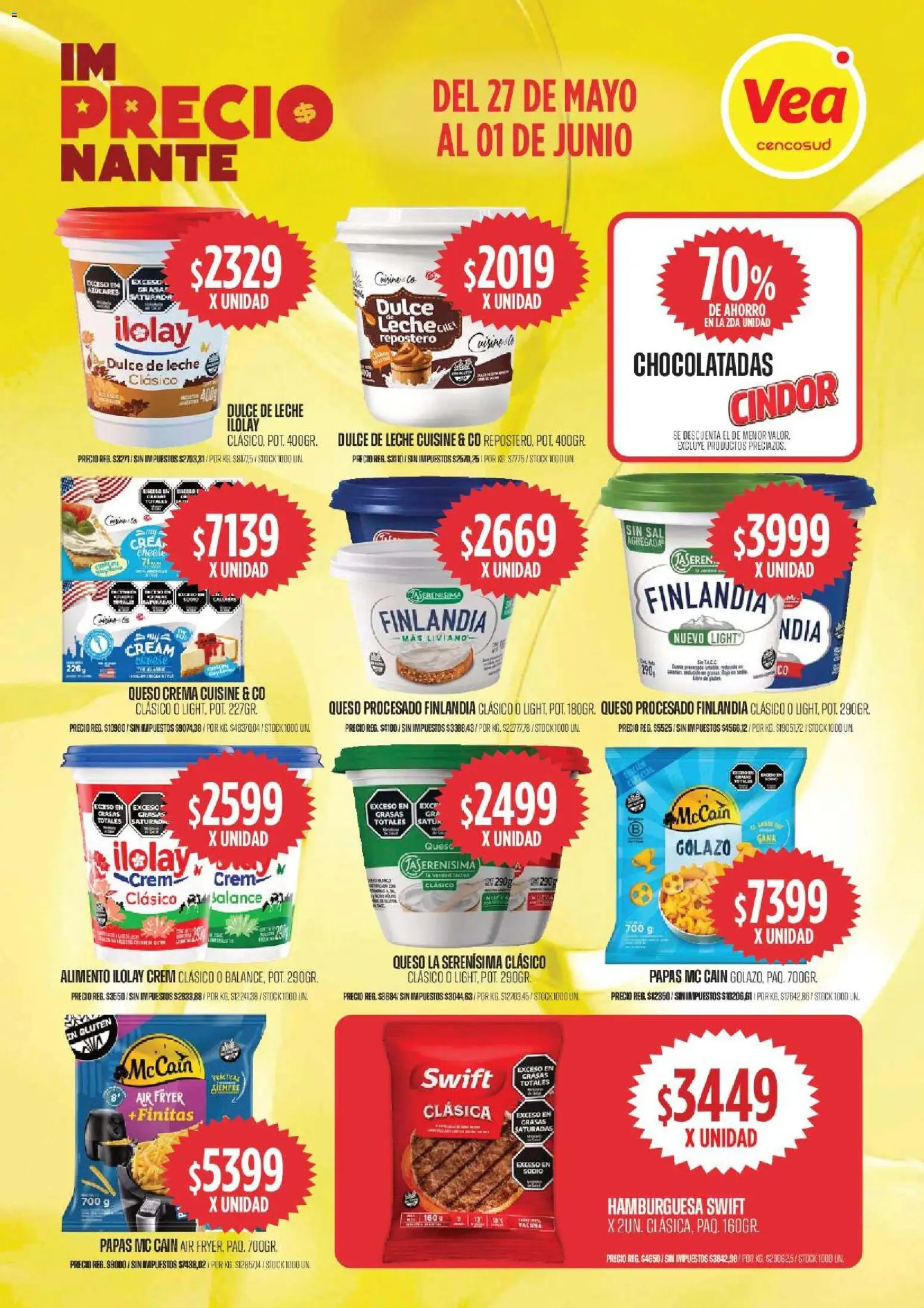 Vea ofertas │ válido desde el 27.05.2026 | Página: 7 | Productos: Dulce de leche, Queso crema, Queso, Crema