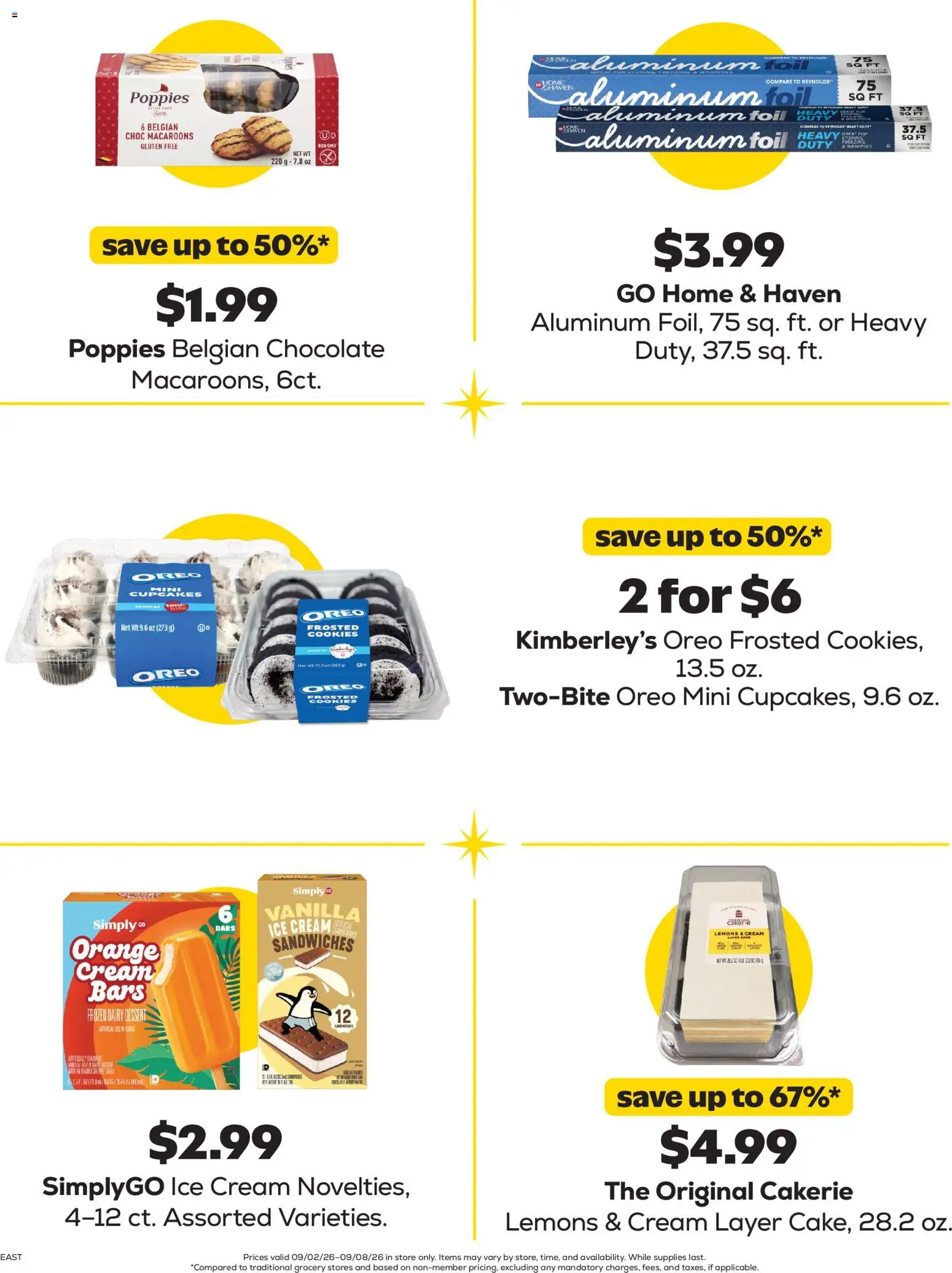 Grocery Outlet Weekly Ad - valid from 09/02/2026 | Page: 6 | Products: Foil, Cream, Ice cream, Vanilla