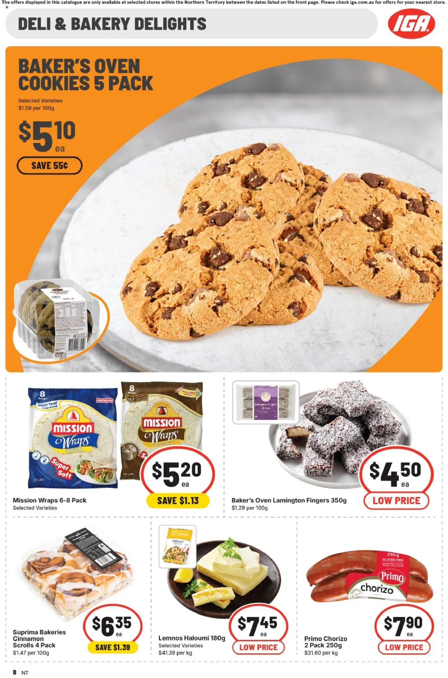 IGA catalogue - valid from 26/08/2026 | Page: 8 | Products: Lettuce, Kiwifruit, Potatoes, Iceberg lettuce