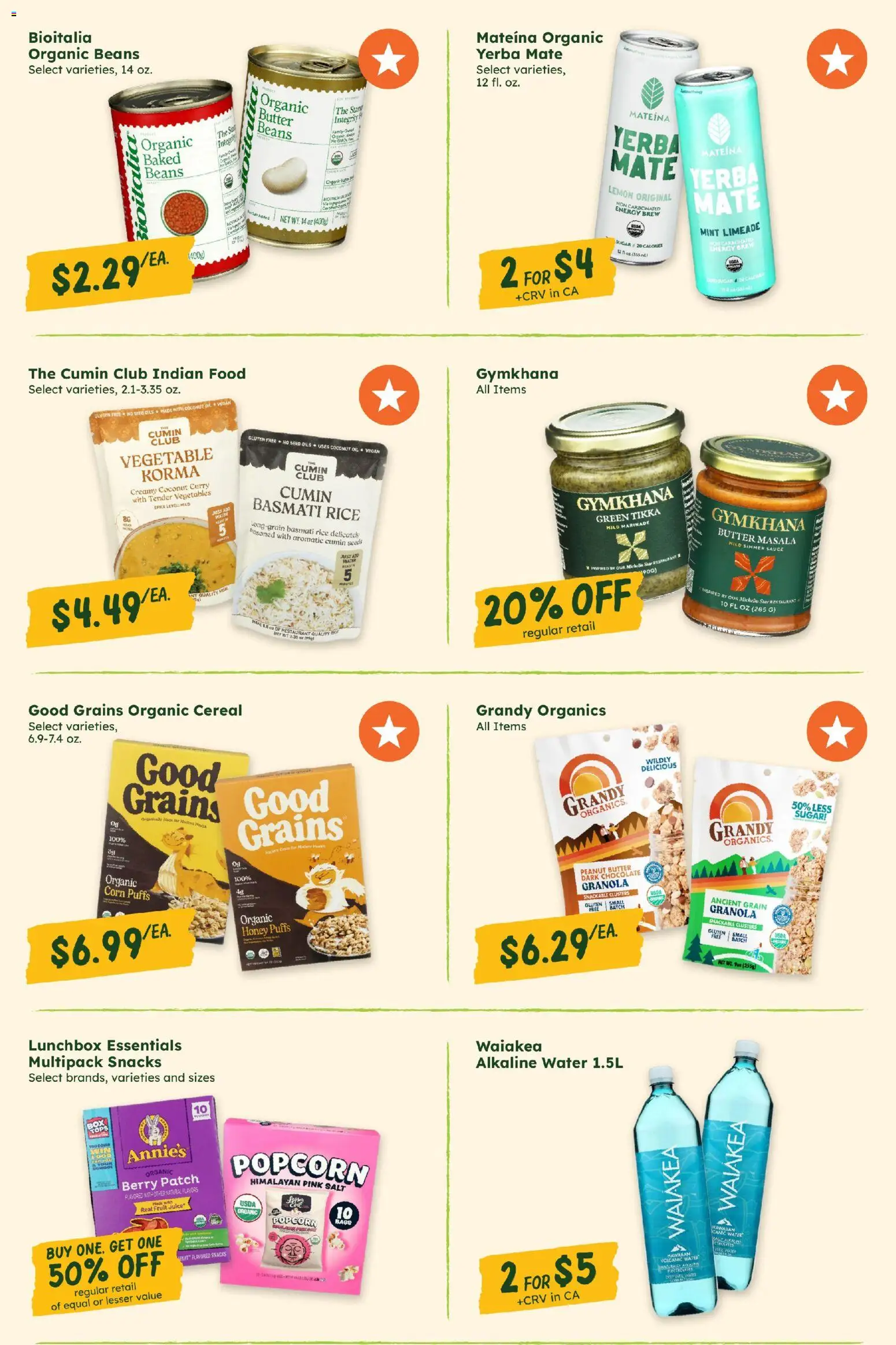 Sprouts Monthly Ad - valid from 07/29/2026 | Page: 8 | Products: Butter, Vegetables, Sauce, Sugar
