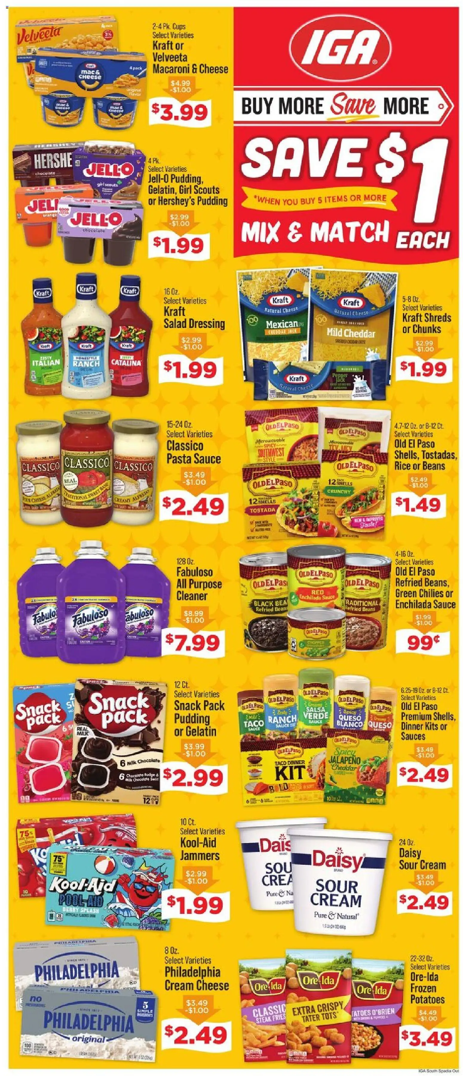 IGA Weekly Ad - valid from 29.04.2026 | Page: 2 | Products: Milk, Chocolate, Sour cream, Sauce