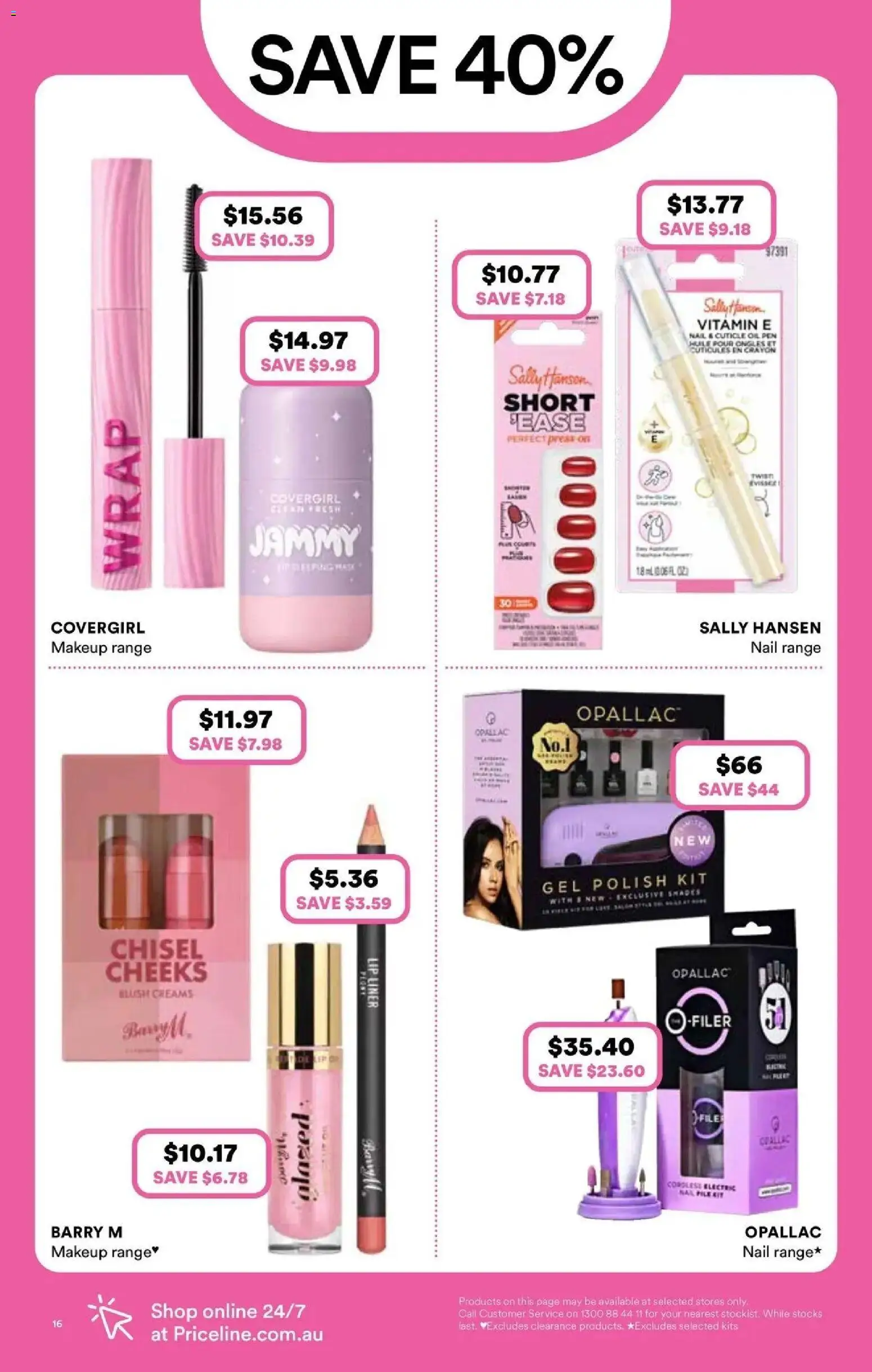 Priceline Pharmacy catalogue - valid from 06.05.2026 | Page: 16 | Products: Kits, Makeup, Polish, Vitamin