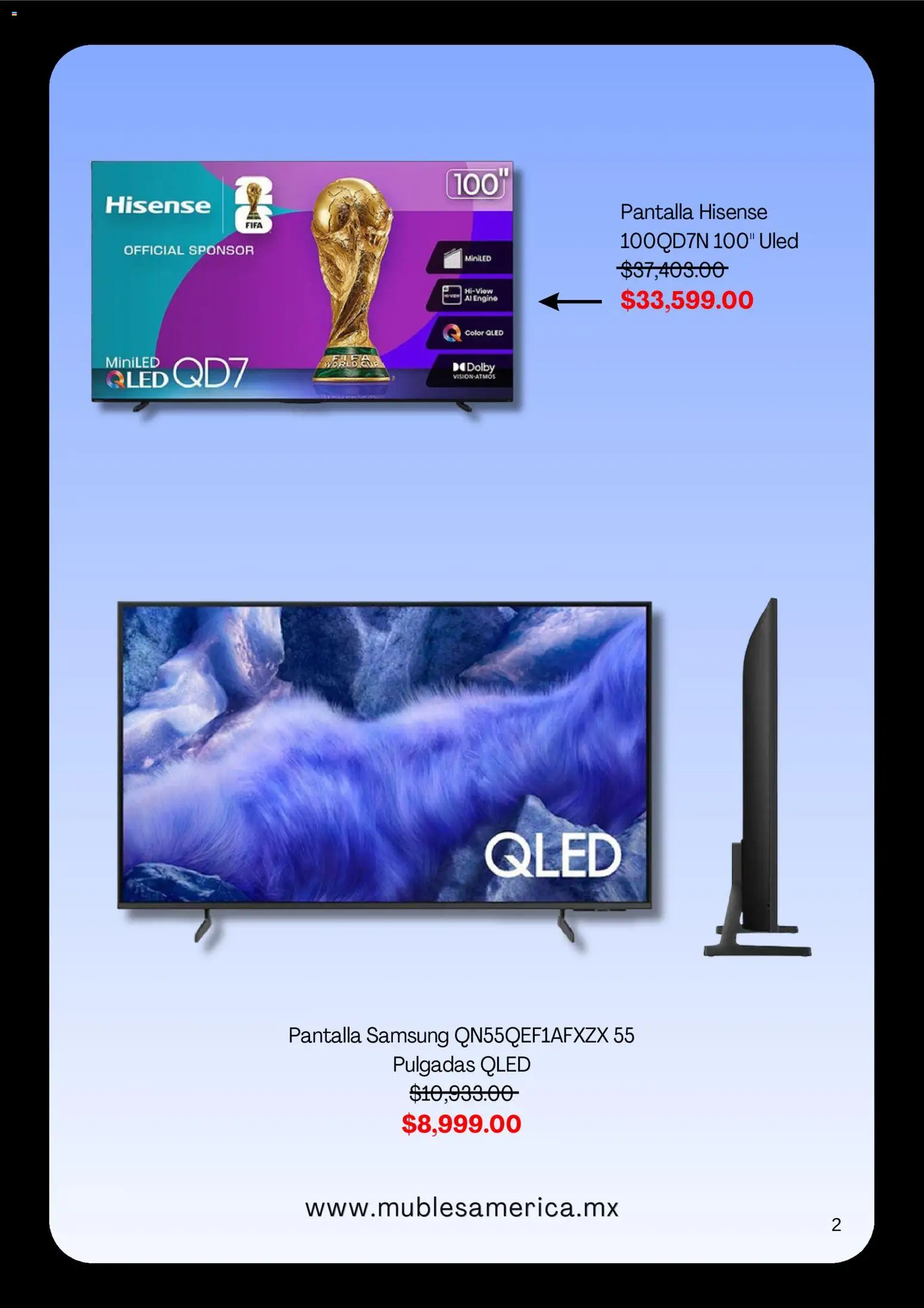 Nuevas ofertas de Muebles America válidas en toda la República Mexicana desde el 24/08/2026. ¡Encuentra las mejores ofertas en Muebles America catálogo! | Página: 2