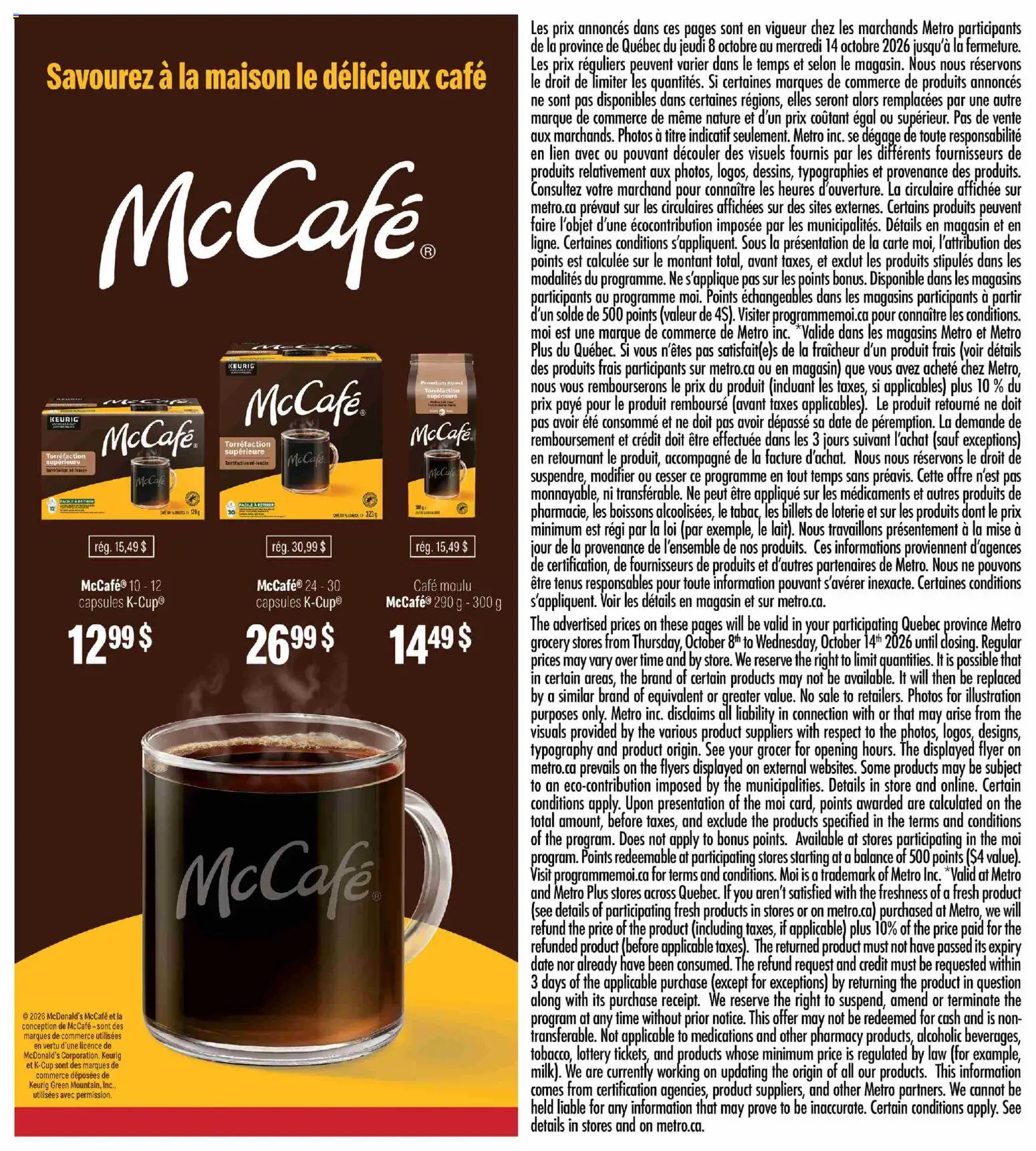 Metro flyer valid from Oct 8, 2026 | Page: 24