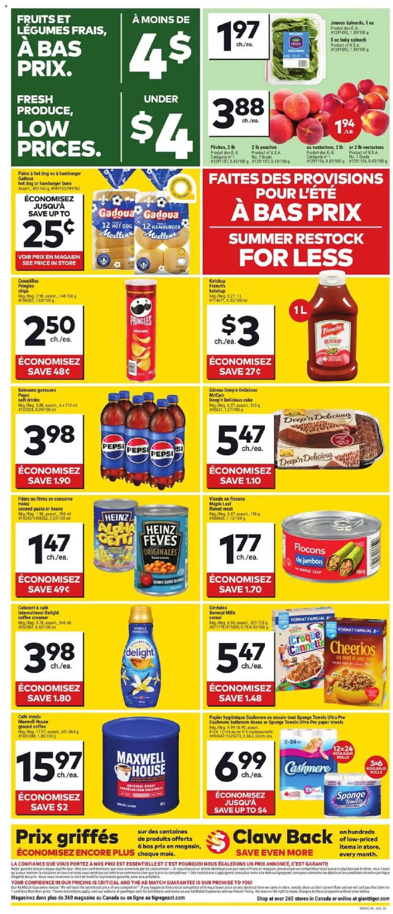 Giant Tiger flyer valid from Jul 15, 2026 | Page: 2 | Products: Sponge, Drinks, Coffee, Ground coffee