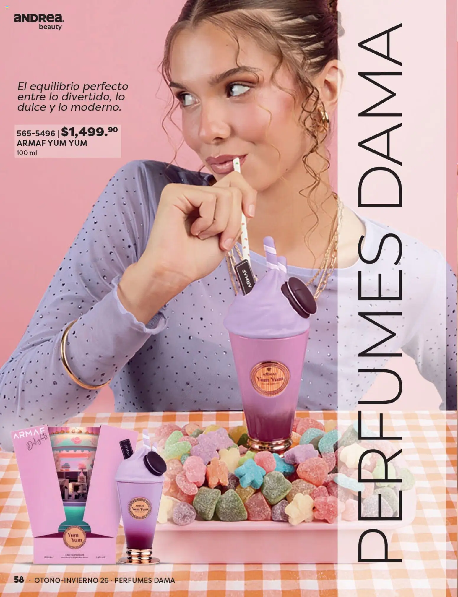 Nuevas ofertas de Andrea válidas en toda la República Mexicana desde el 23/08/2026. ¡Encuentra las mejores ofertas en Andrea catálogo Beauty! | Página: 58 | Productos: Perfumes, Dulce