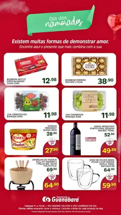 Supermercado Guanabara ofertas Dia dos Namorados - Pré-Visualização do folheto da loja Supermercado Guanabara, válido de 11.06.2026
