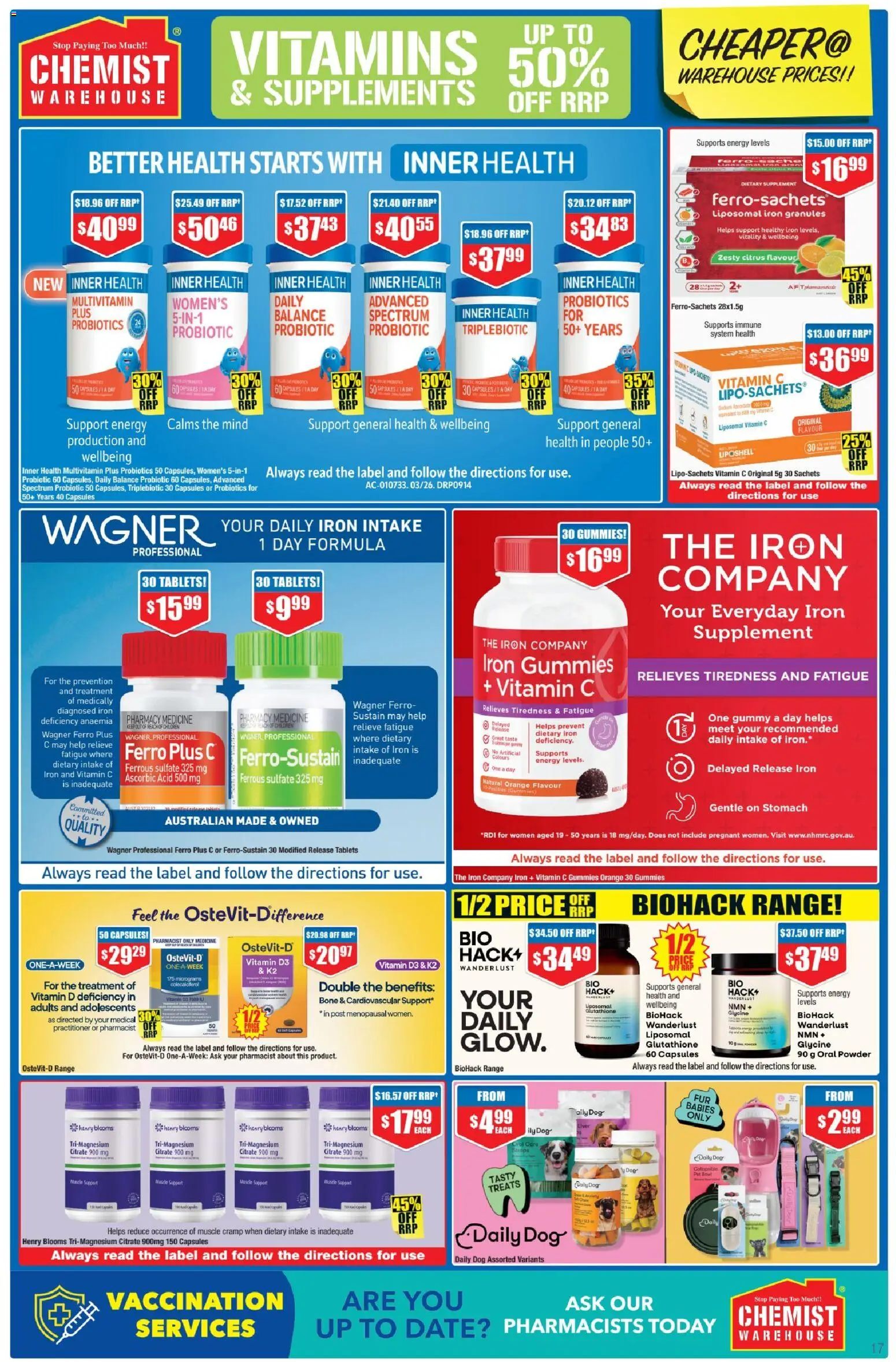 Chemist Warehouse catalogue - valid from 28.05.2026 | Page: 17 | Products: Multivitamin, Iron, Treatment, Tablets