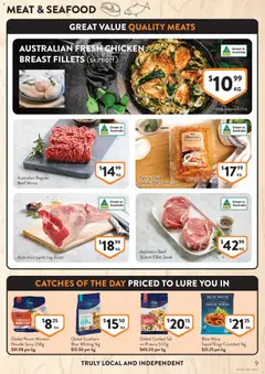 Preview of Foodworks catalogue - valid from 29/07/2026 | Page: 9 | Products: Beef, Meat, Prawns, Steak